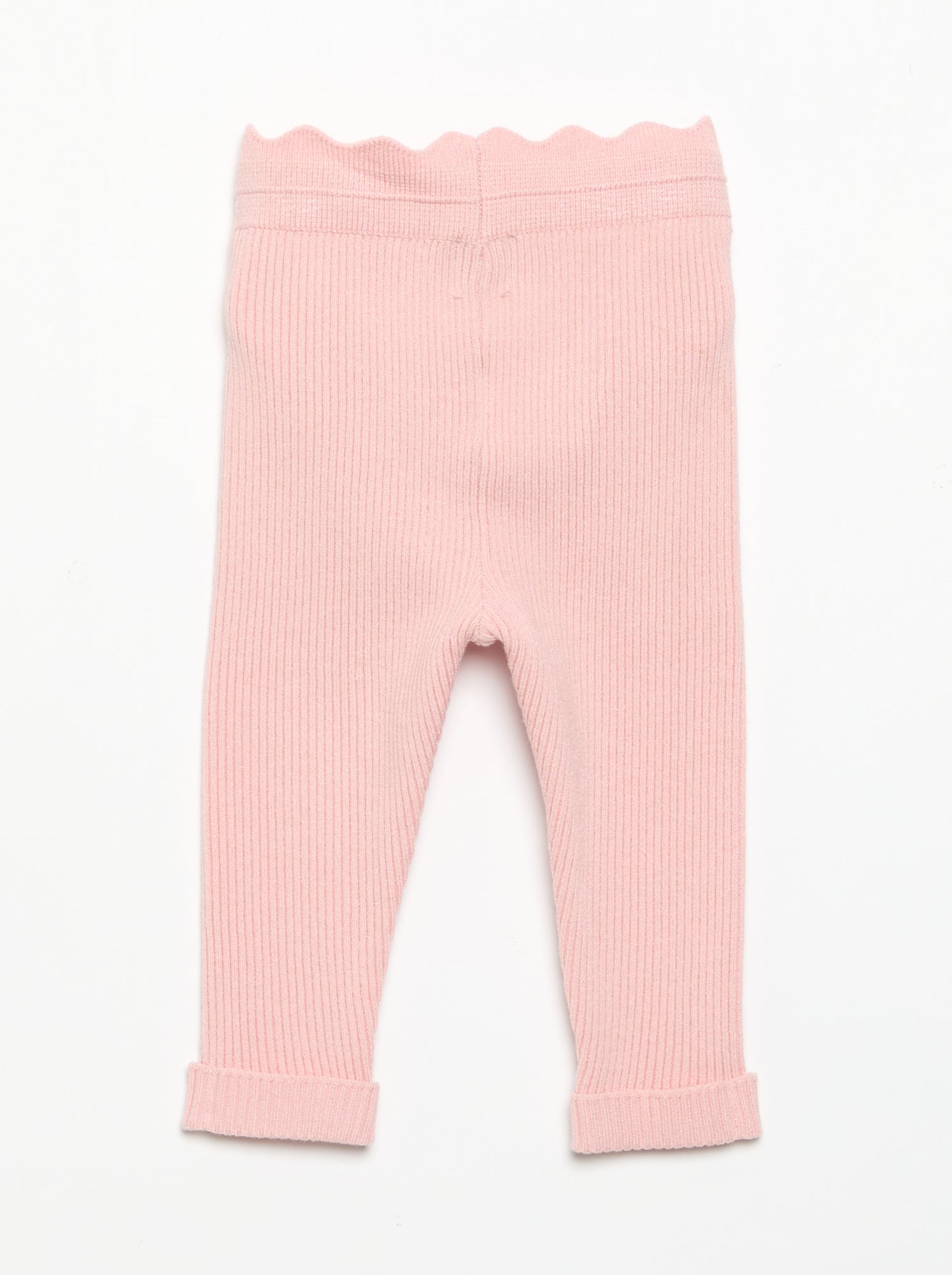 Legging en tricot avec nœud à la taille - Rose (GDA92_4)