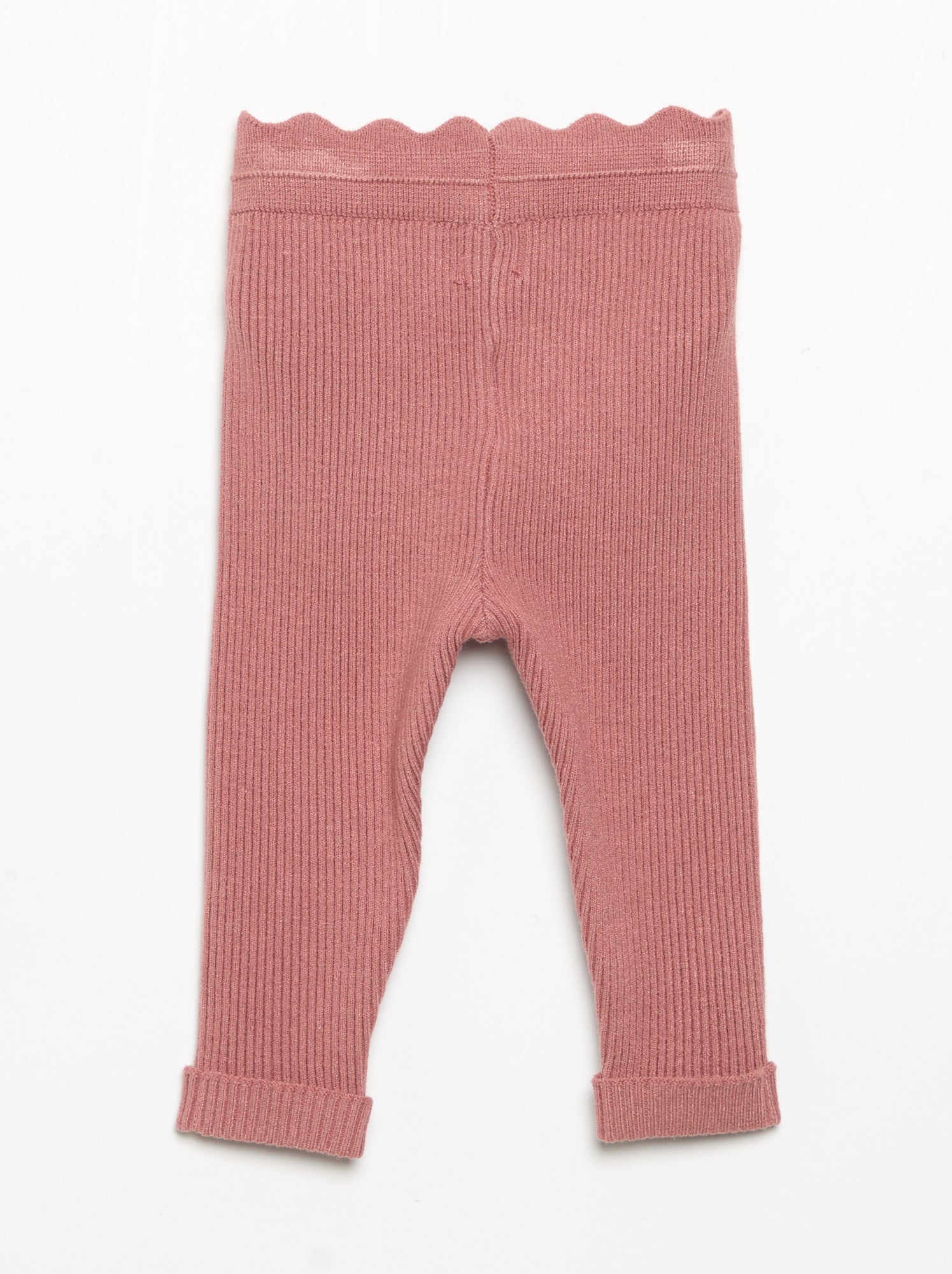 Legging en tricot avec nœud à la taille - Rose (GDA92_7)