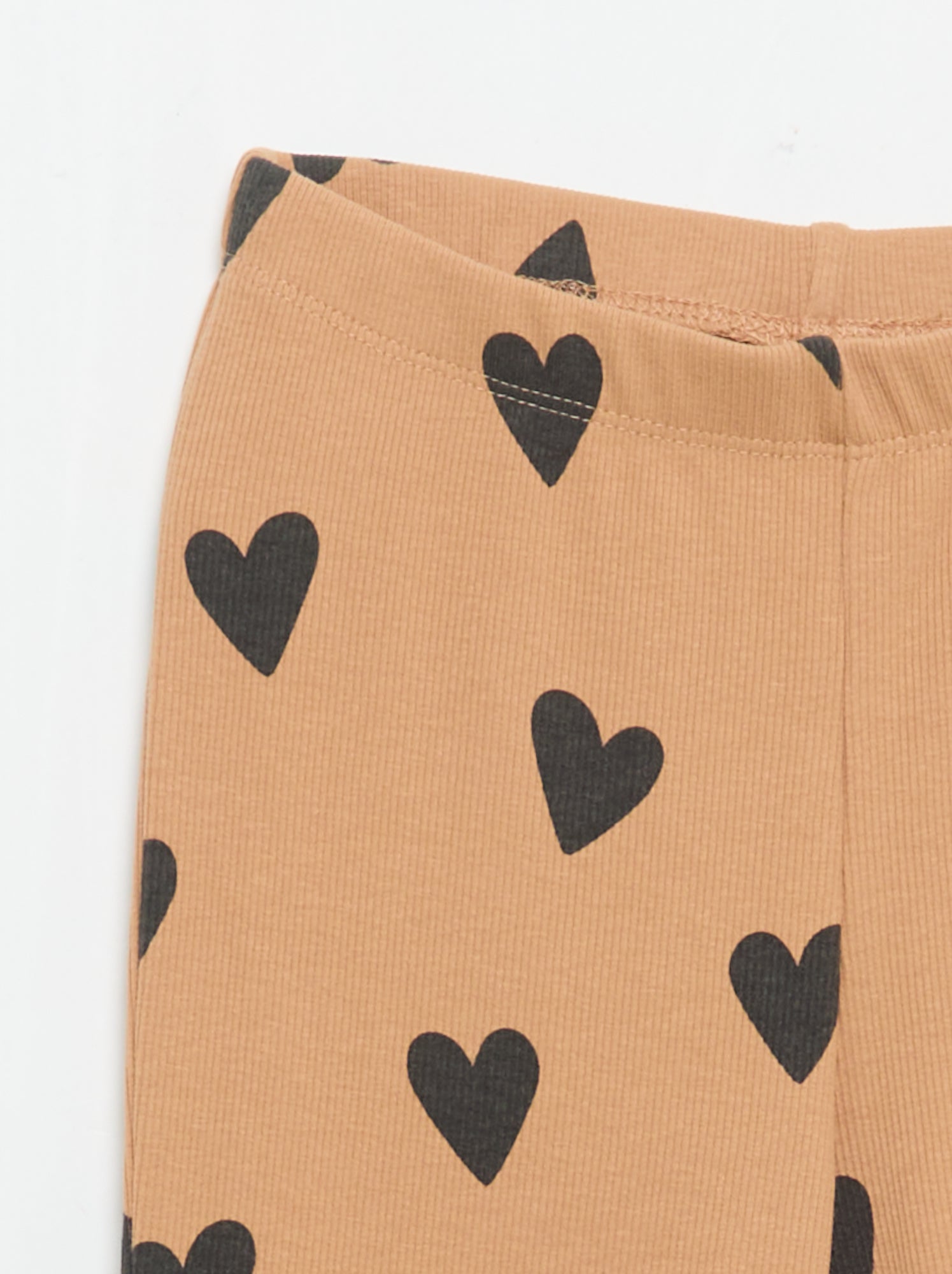 Legging long à motif - Marron