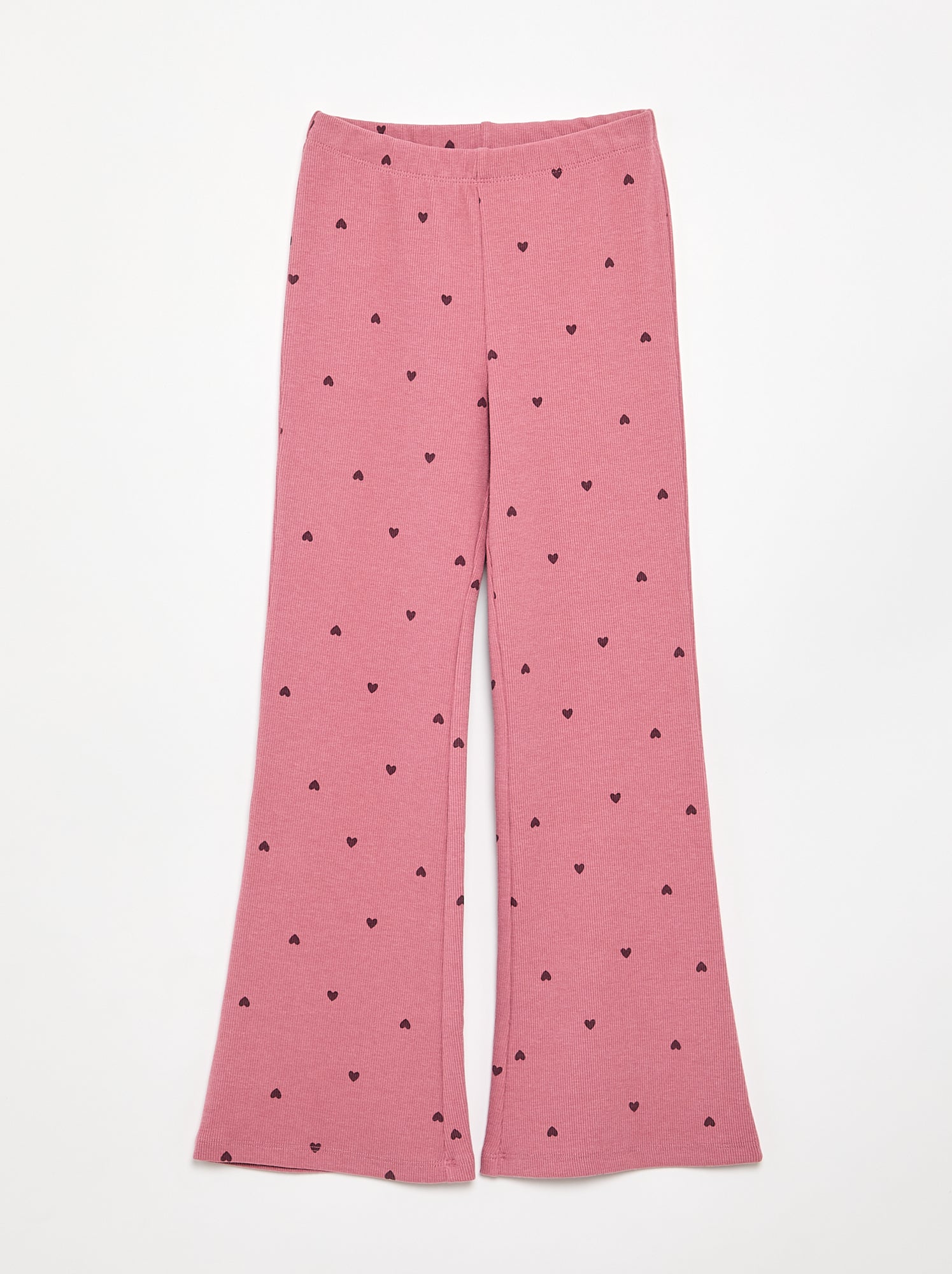 Legging long à motif - Rose