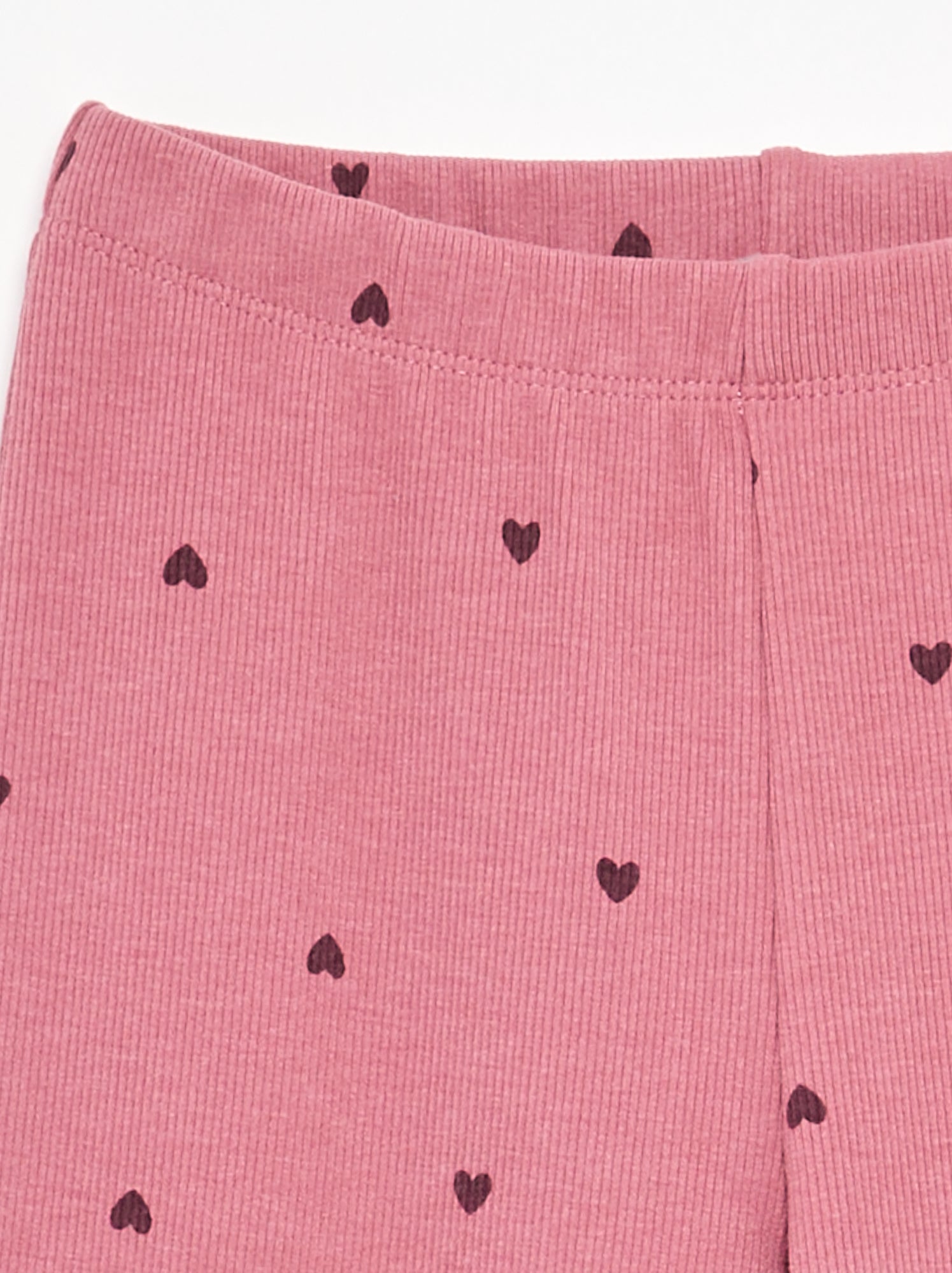 Legging long à motif - Rose