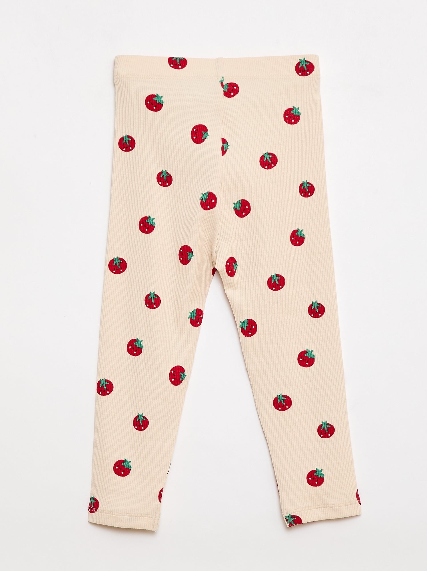 Legging long côtelé à motif - Beige (DMI88_18)