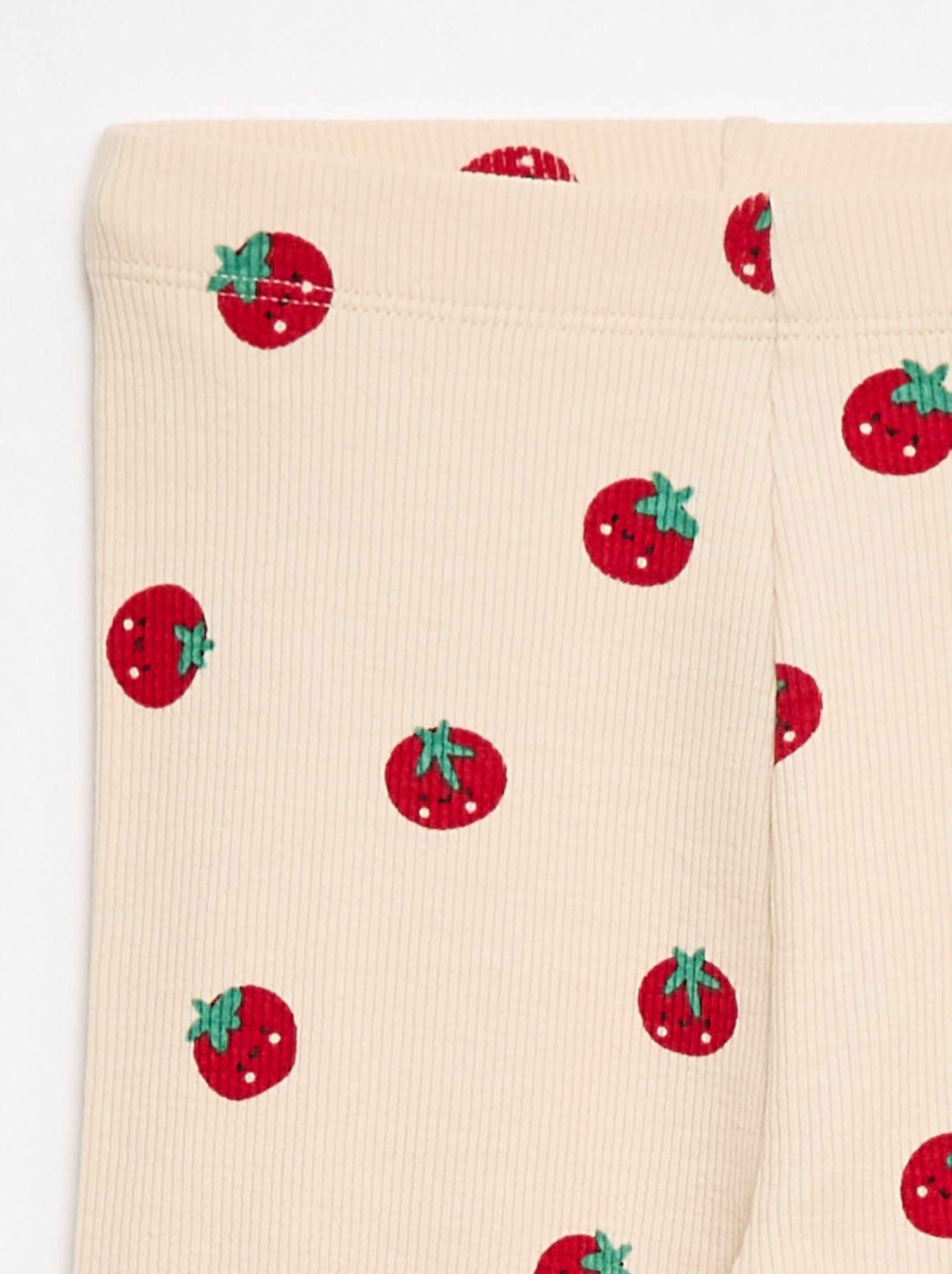 Legging long côtelé à motif - Beige (DMI88_18)