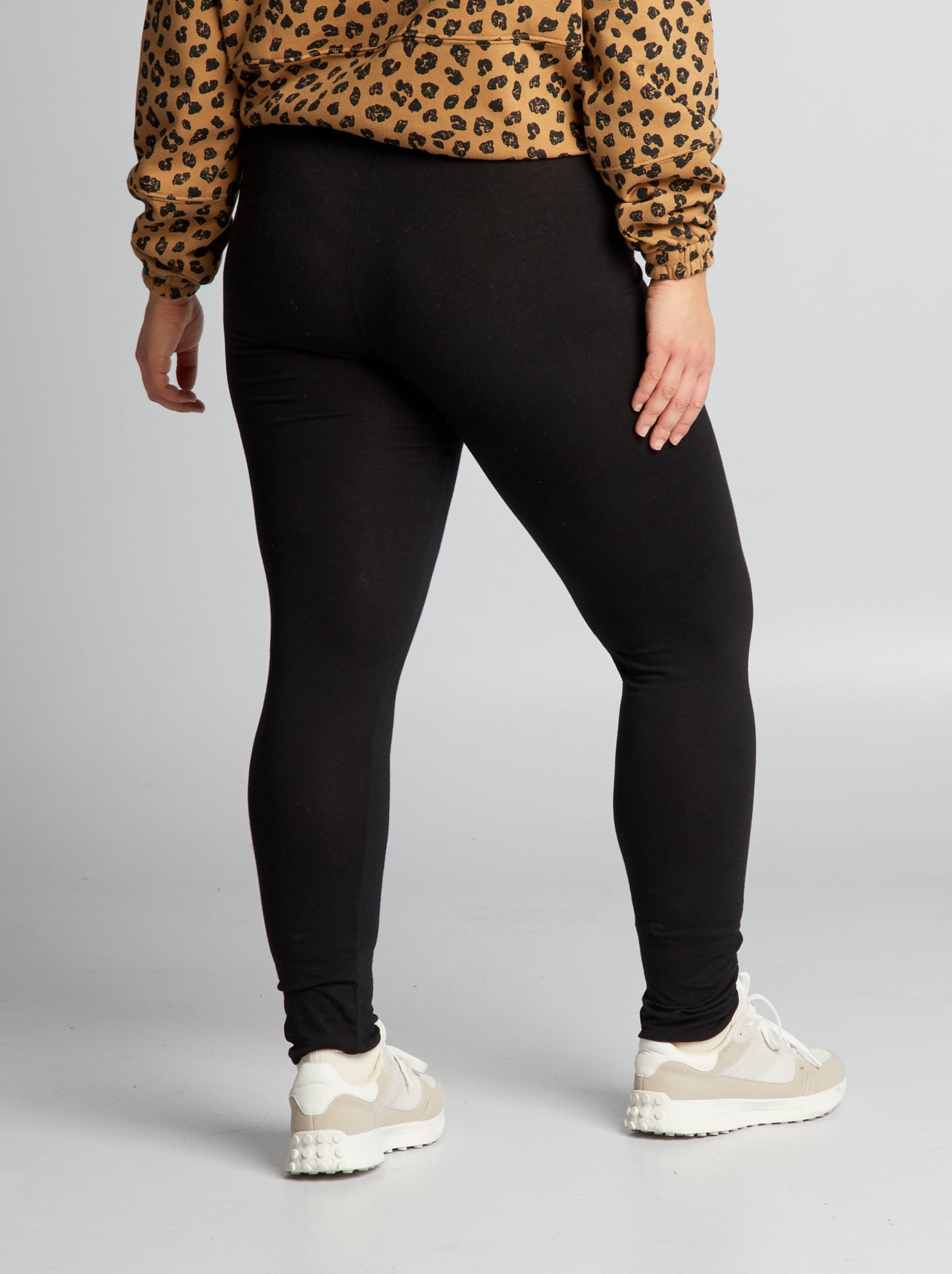 Legging long en coton - Noir