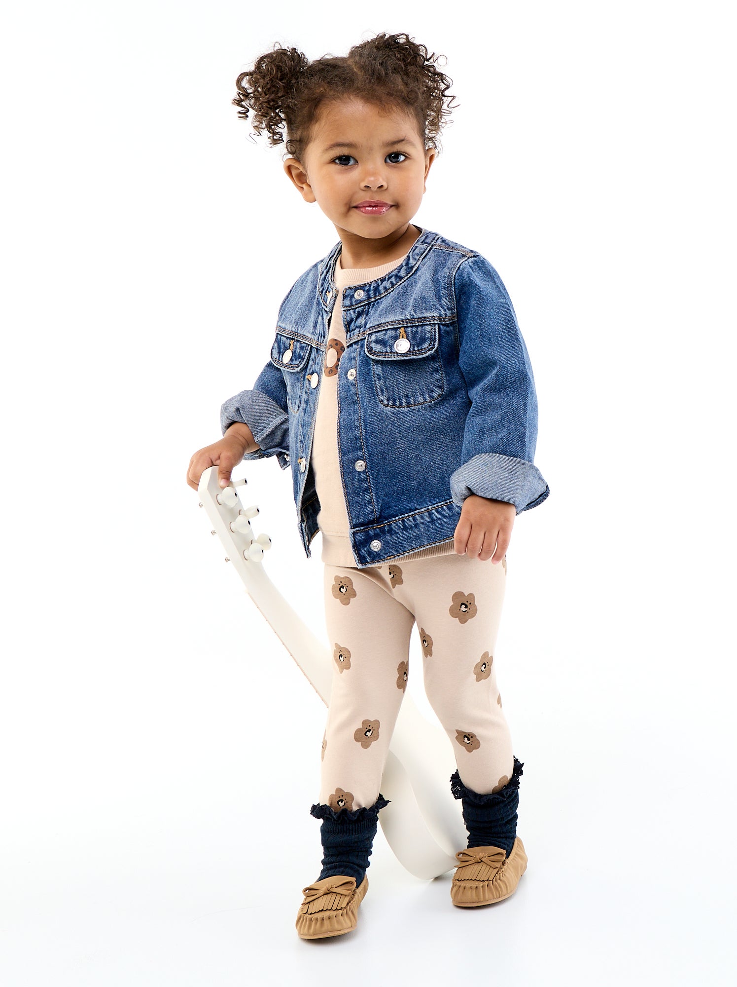 Legging long imprimé - Beige (EVM40_15)