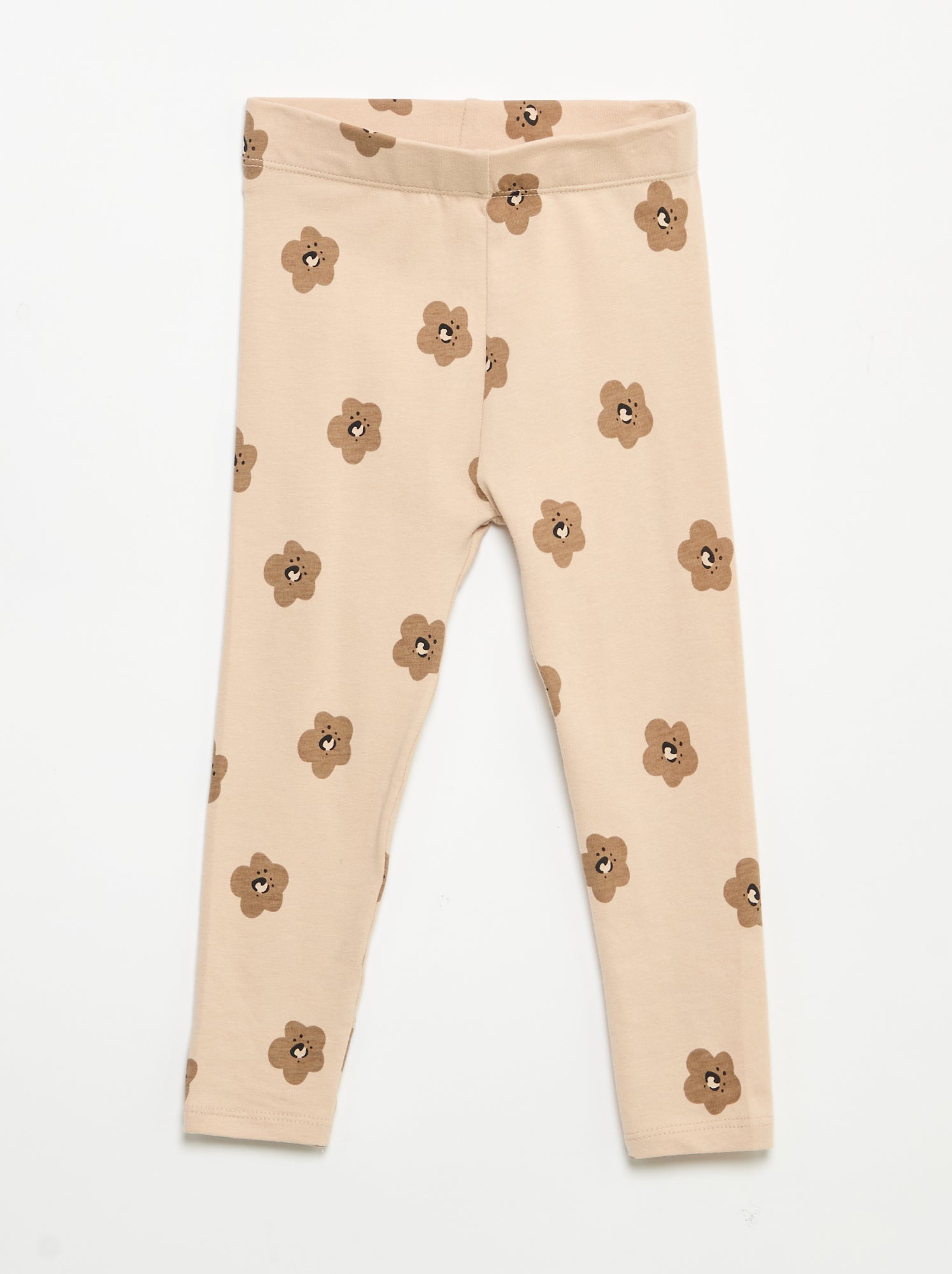 Legging long imprimé - Beige (EVM40_15)