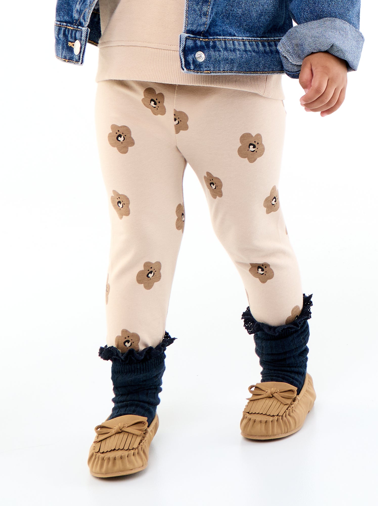 Legging long imprimé - Beige (EVM40_15)