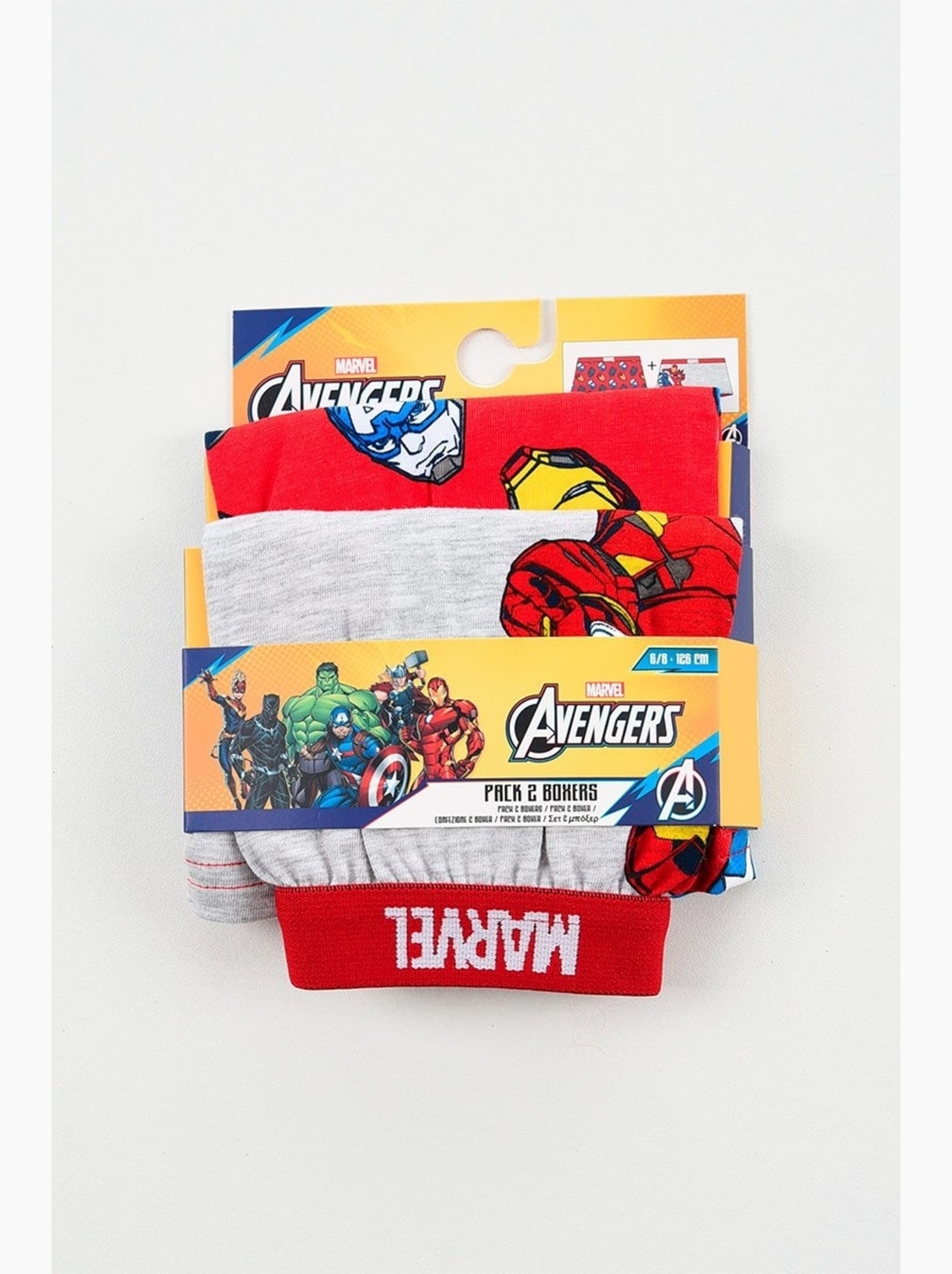 Lot 2 boxers avengers| licence officielle - Multicolore