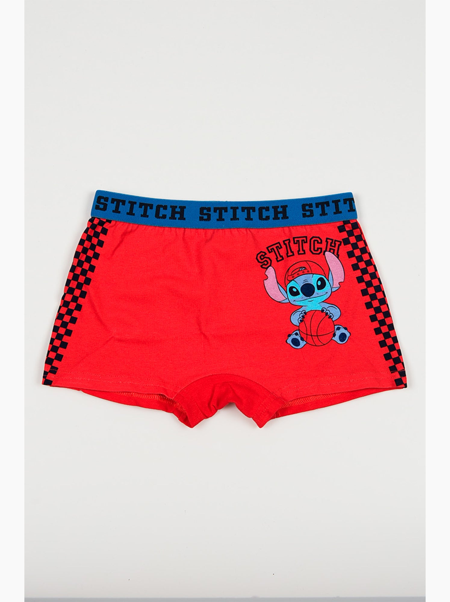Lot 2 boxers lilo & stitch multicolore| licence officielle - Bleu Rouge