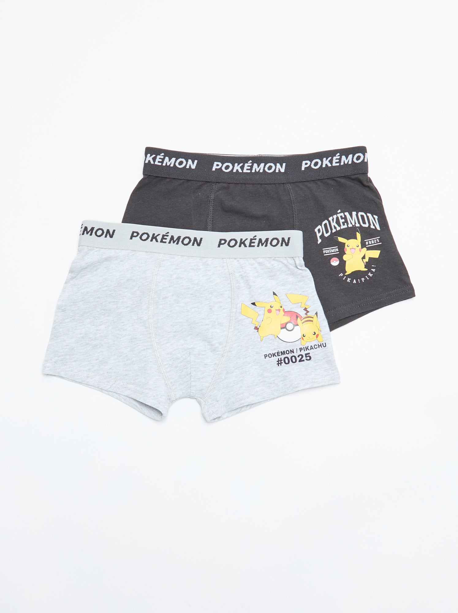 Lot 2 boxers 'Pokémon' - Gris