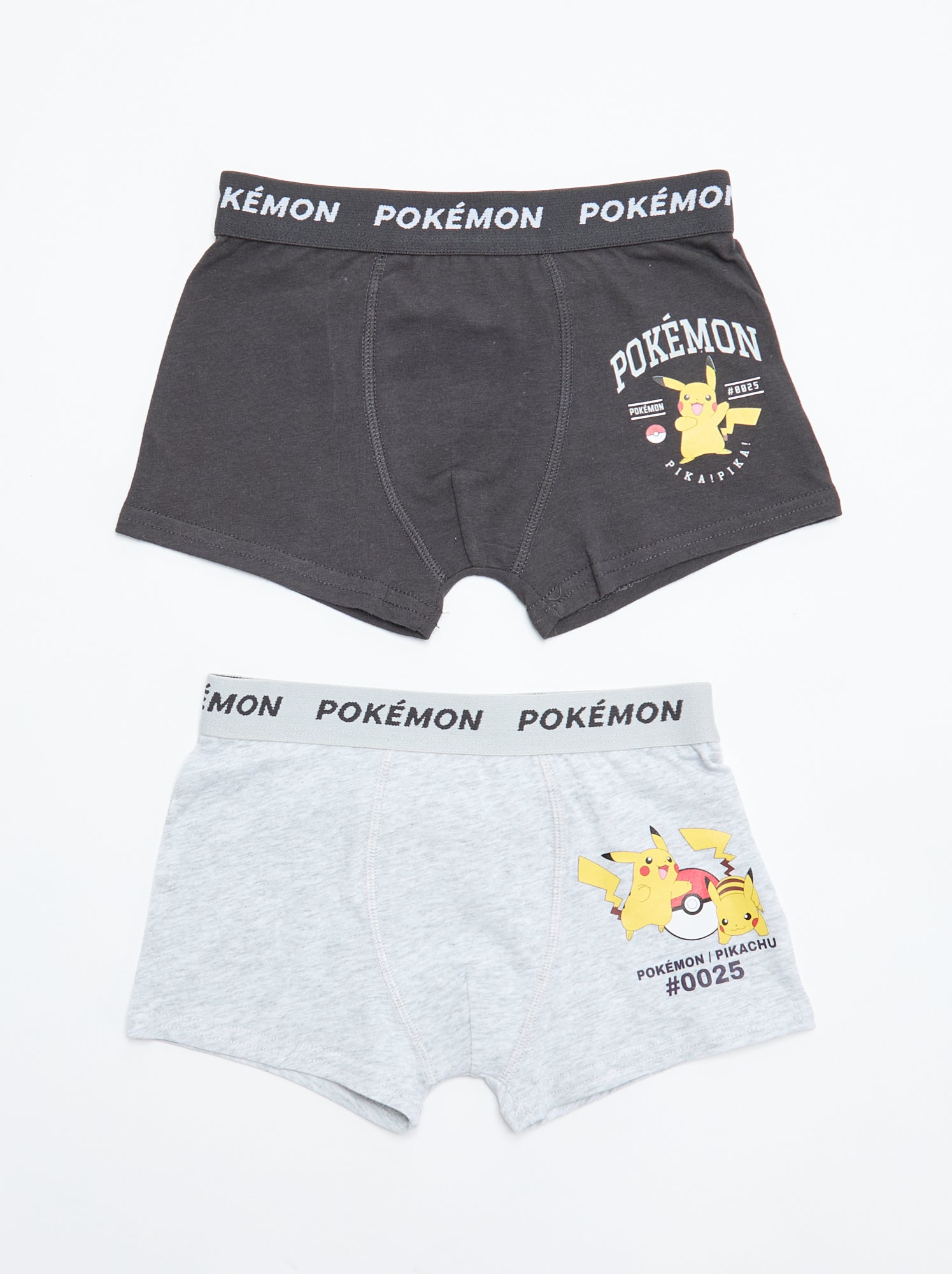 Lot 2 boxers 'Pokémon' - Gris