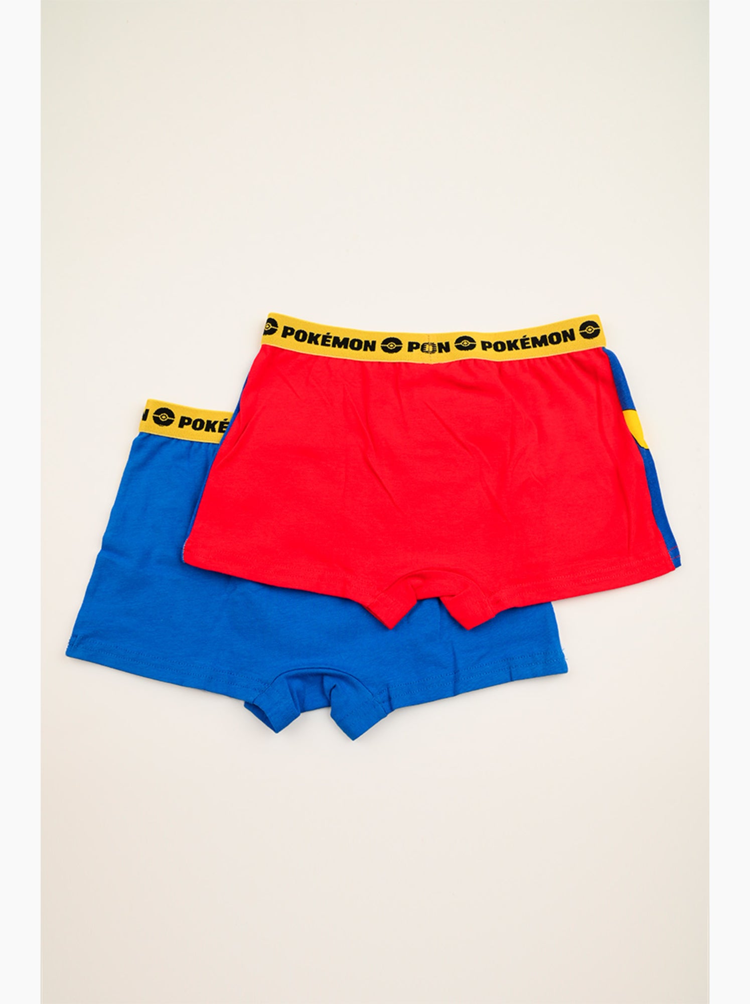 Lot 2 boxers pokémon multicolore| licence officielle - Bleu Blanc Bleu