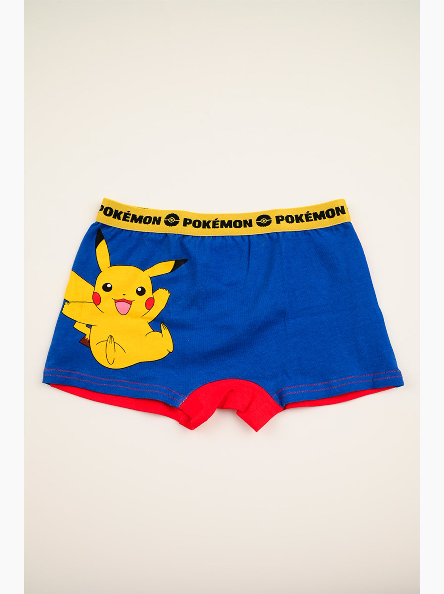 Lot 2 boxers pokémon multicolore| licence officielle - Bleu Blanc Bleu