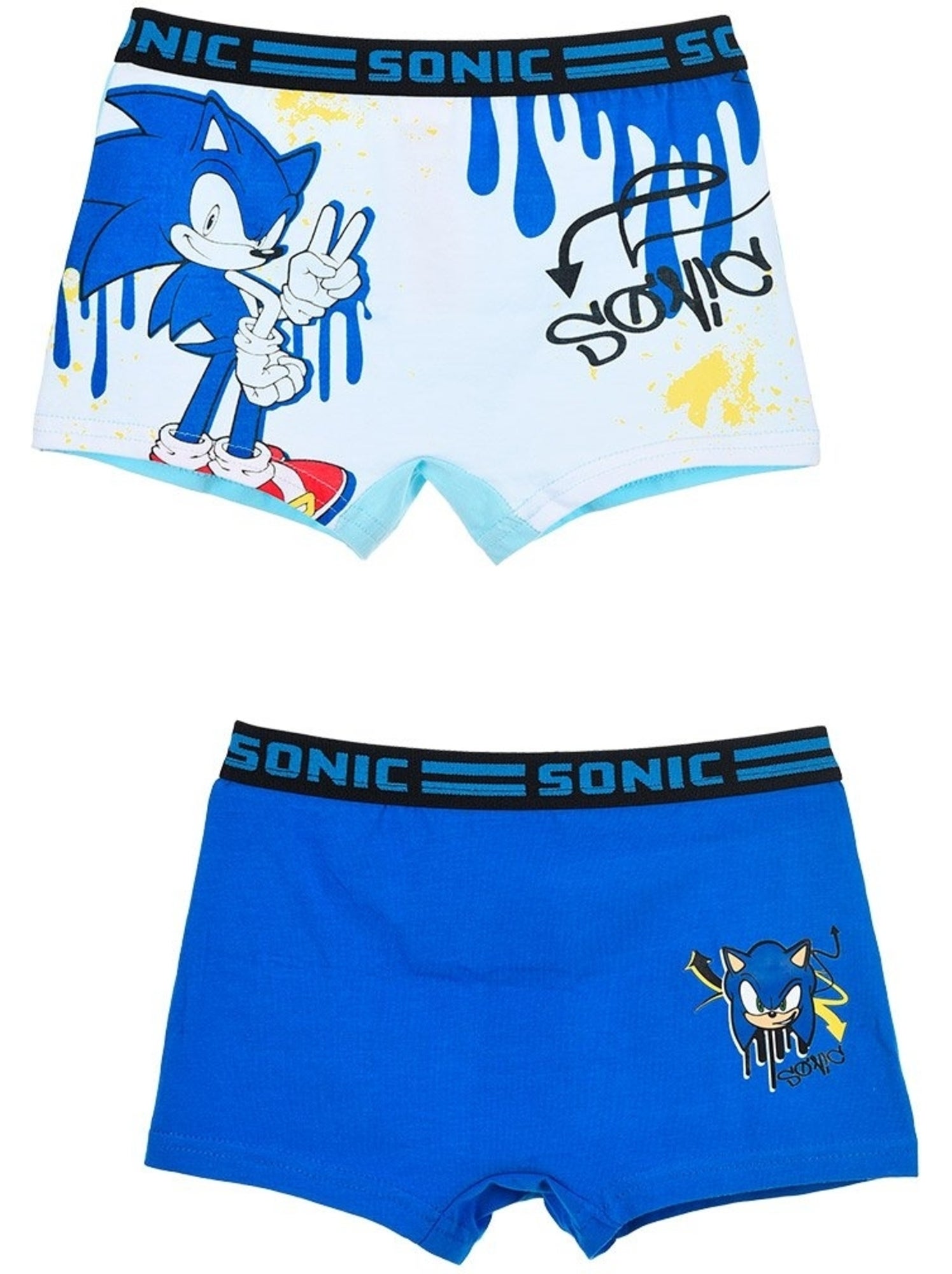 Lot 2 boxers sonic| licence officielle - Multicolore