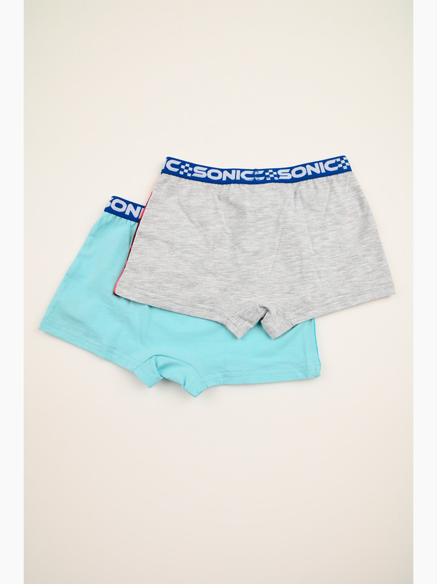 Lot 2 boxers sonic multicolore| licence officielle - Rouge