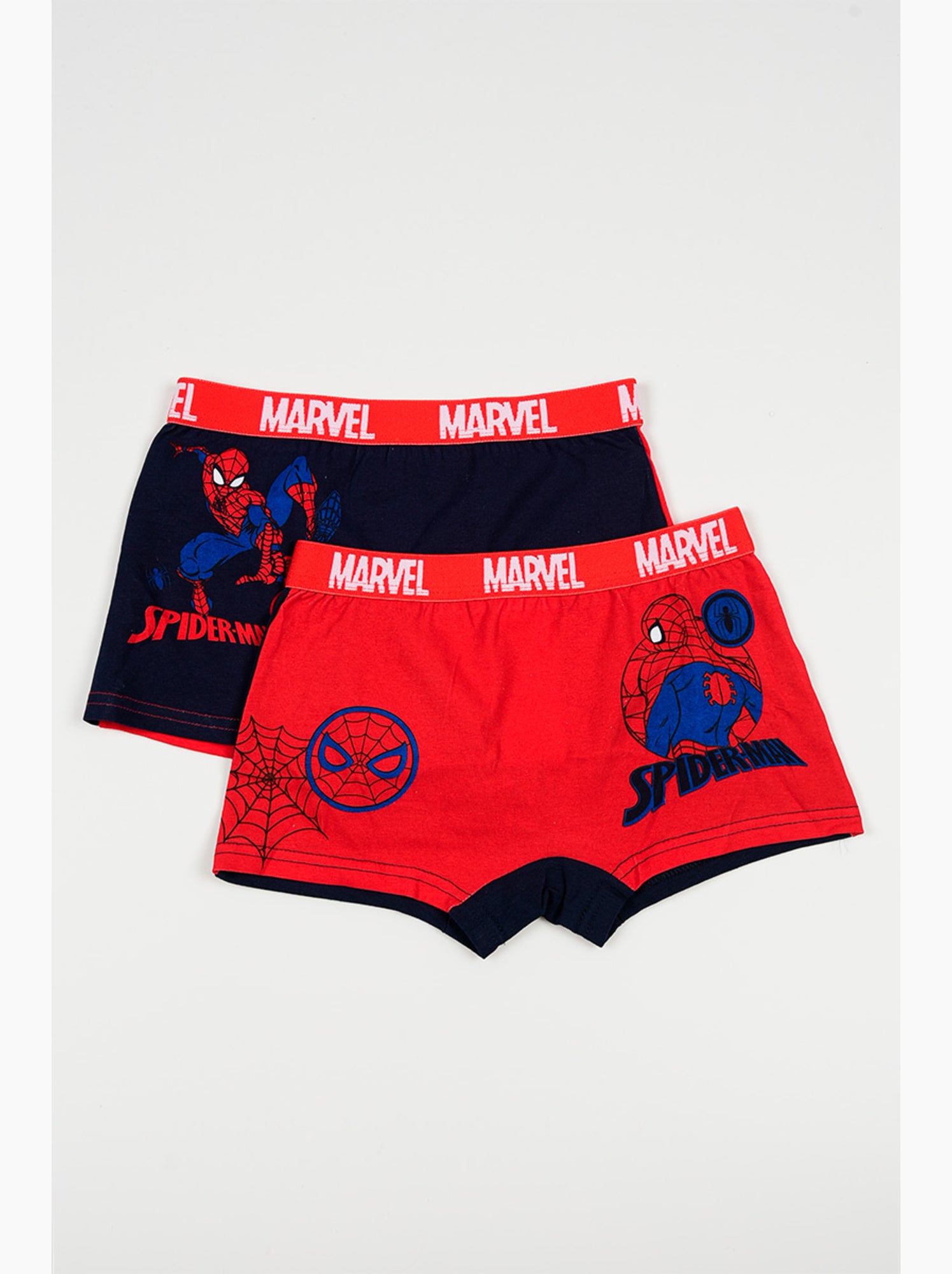 Lot 2 boxers spider-man multicolore| licence officielle - Rouge