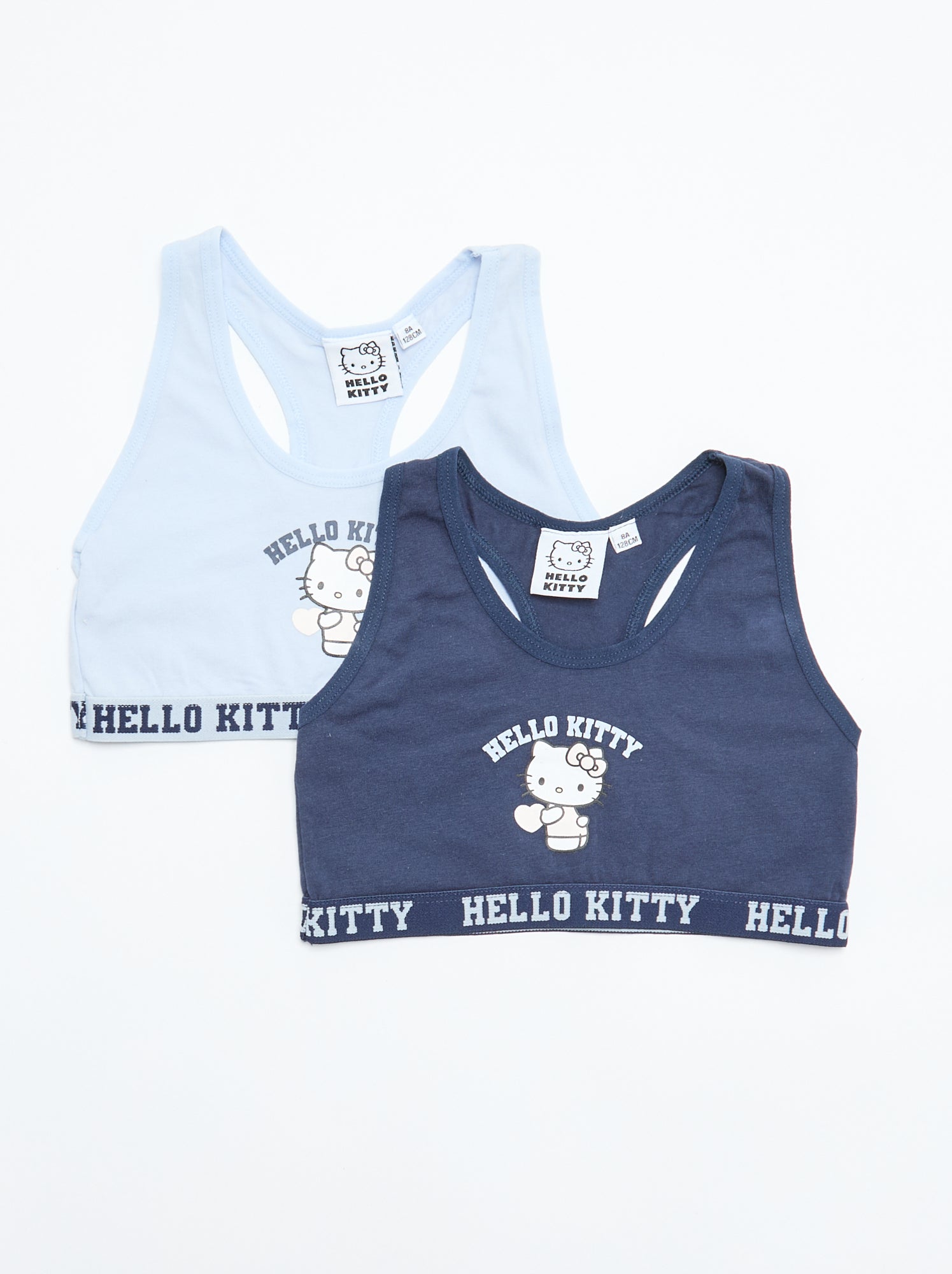 Lot 2 brassières 'Hello Kitty' - Bleu
