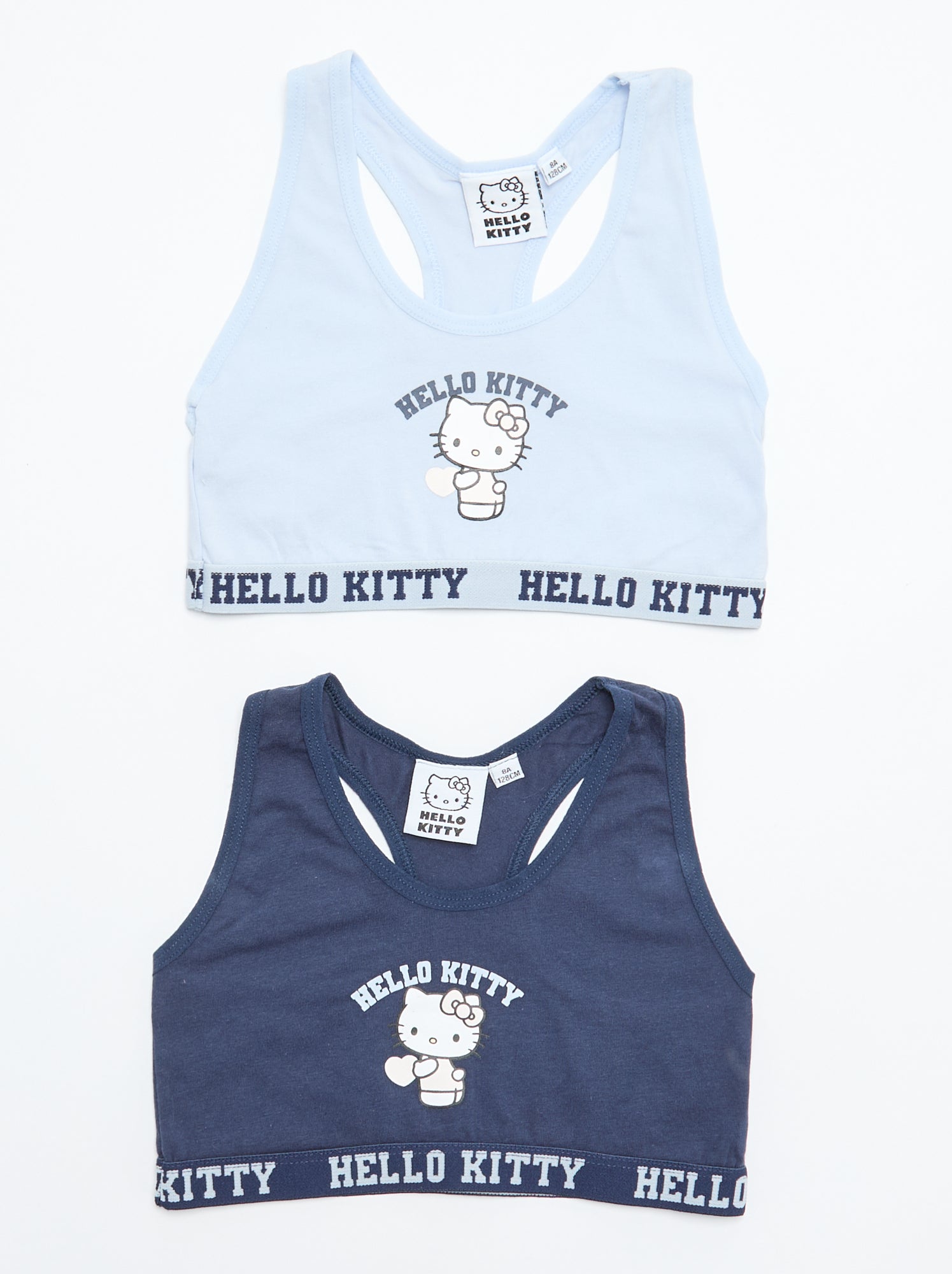 Lot 2 brassières 'Hello Kitty' - Bleu