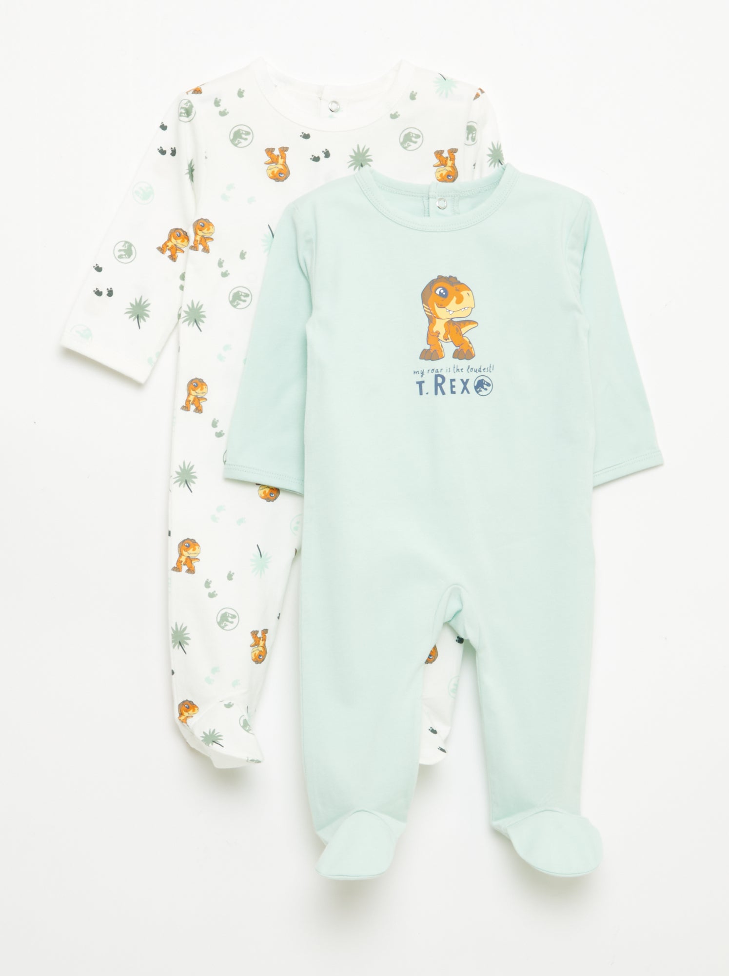 Lot 2 pyjamas 'Jurassic World' - Vert