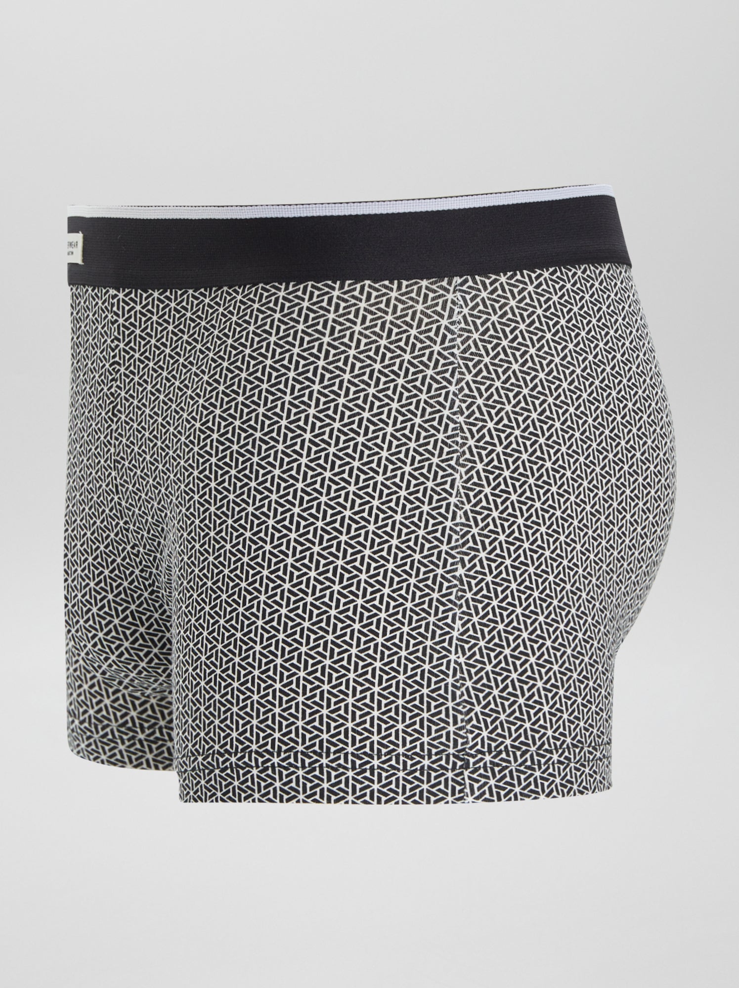 Lot 3 boxers stretch - Blanc/noir