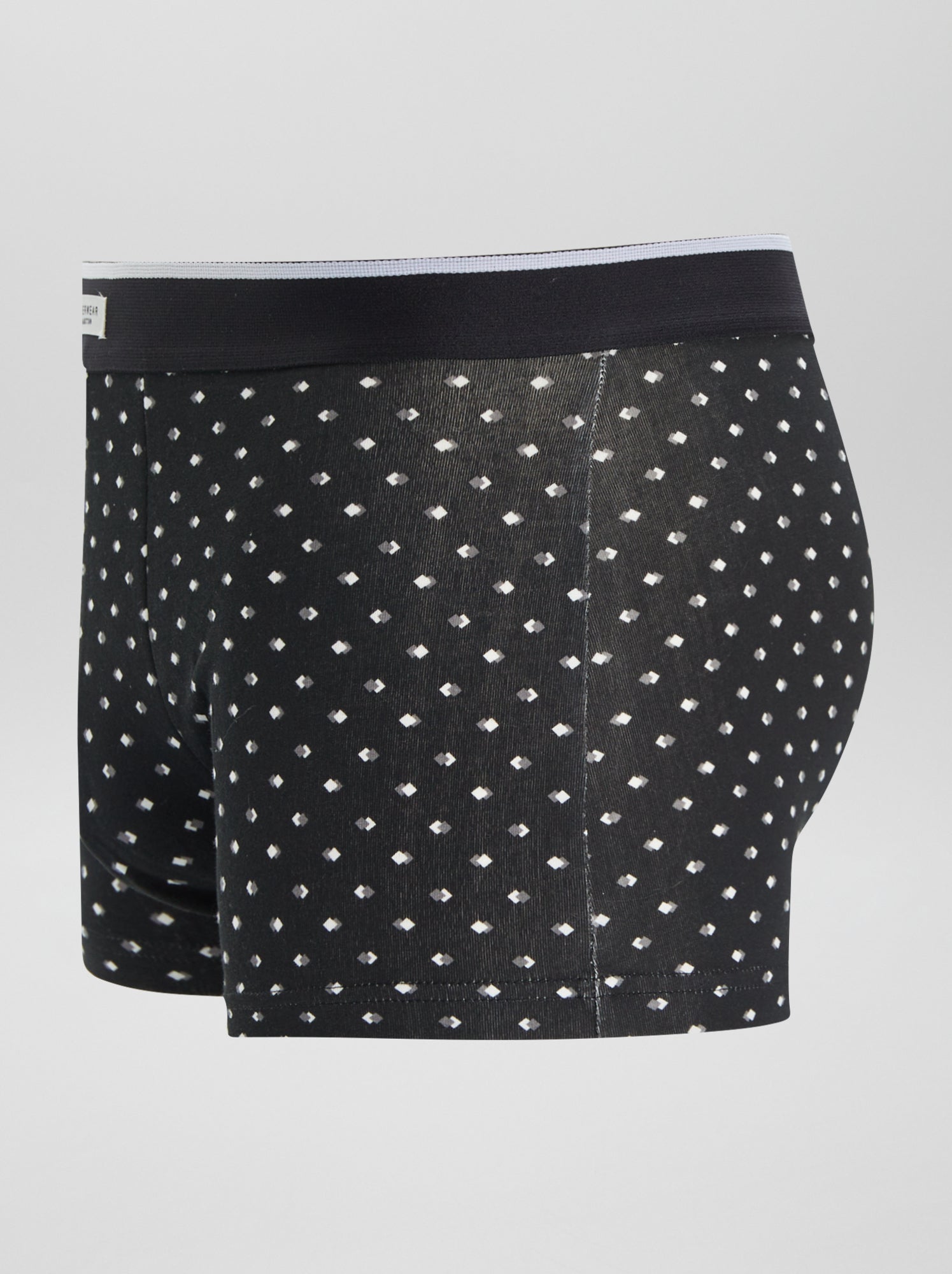 Lot 3 boxers stretch - Blanc/noir
