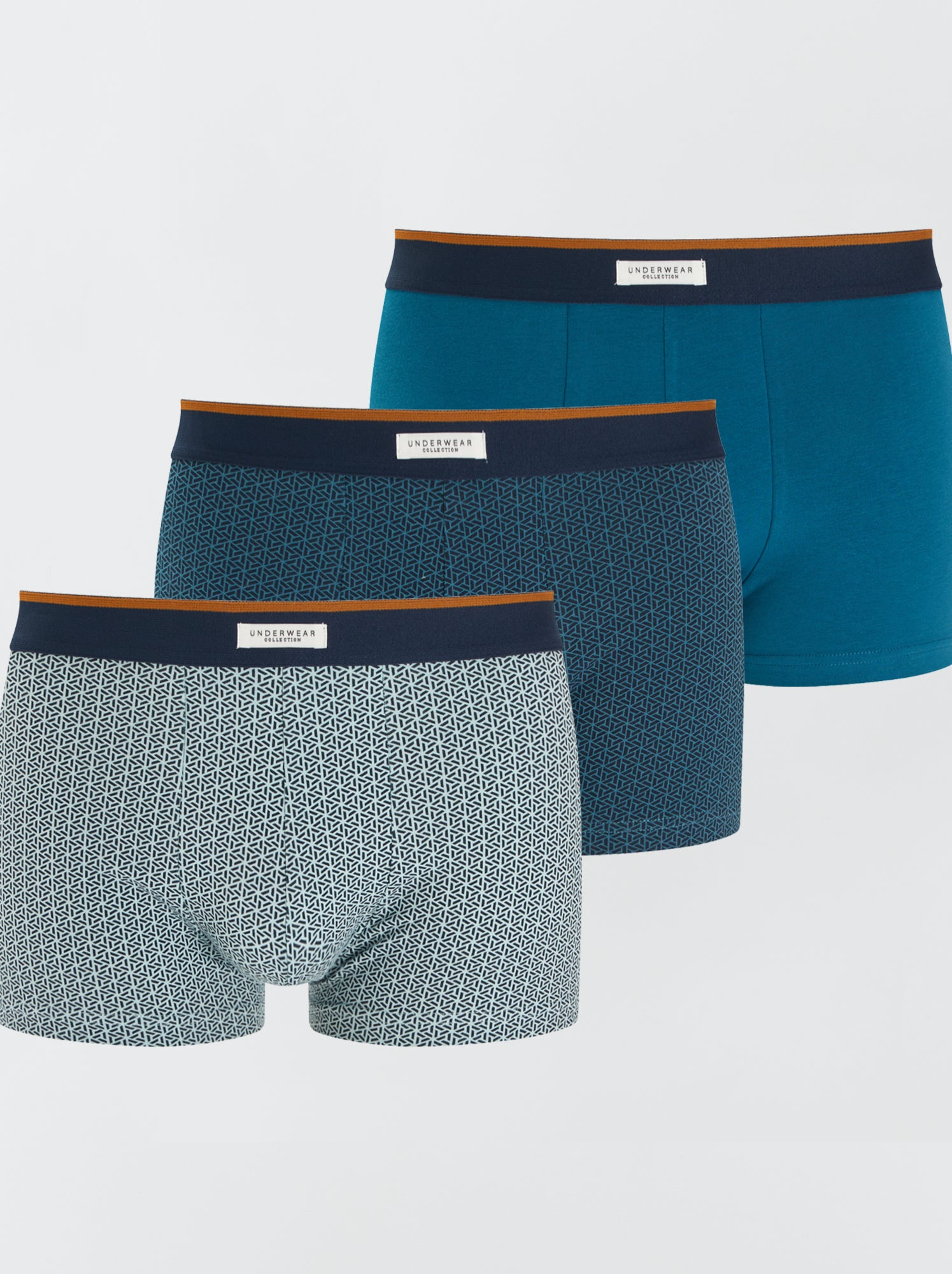 Lot 3 boxers stretch - Kaki (WW972_38)