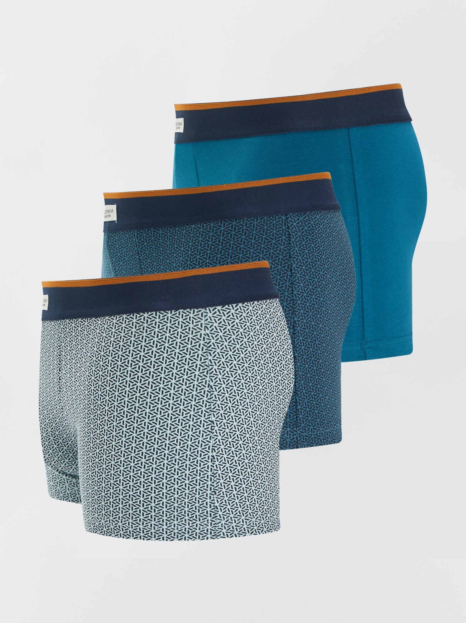 Lot 3 boxers stretch - Kaki (WW972_38)