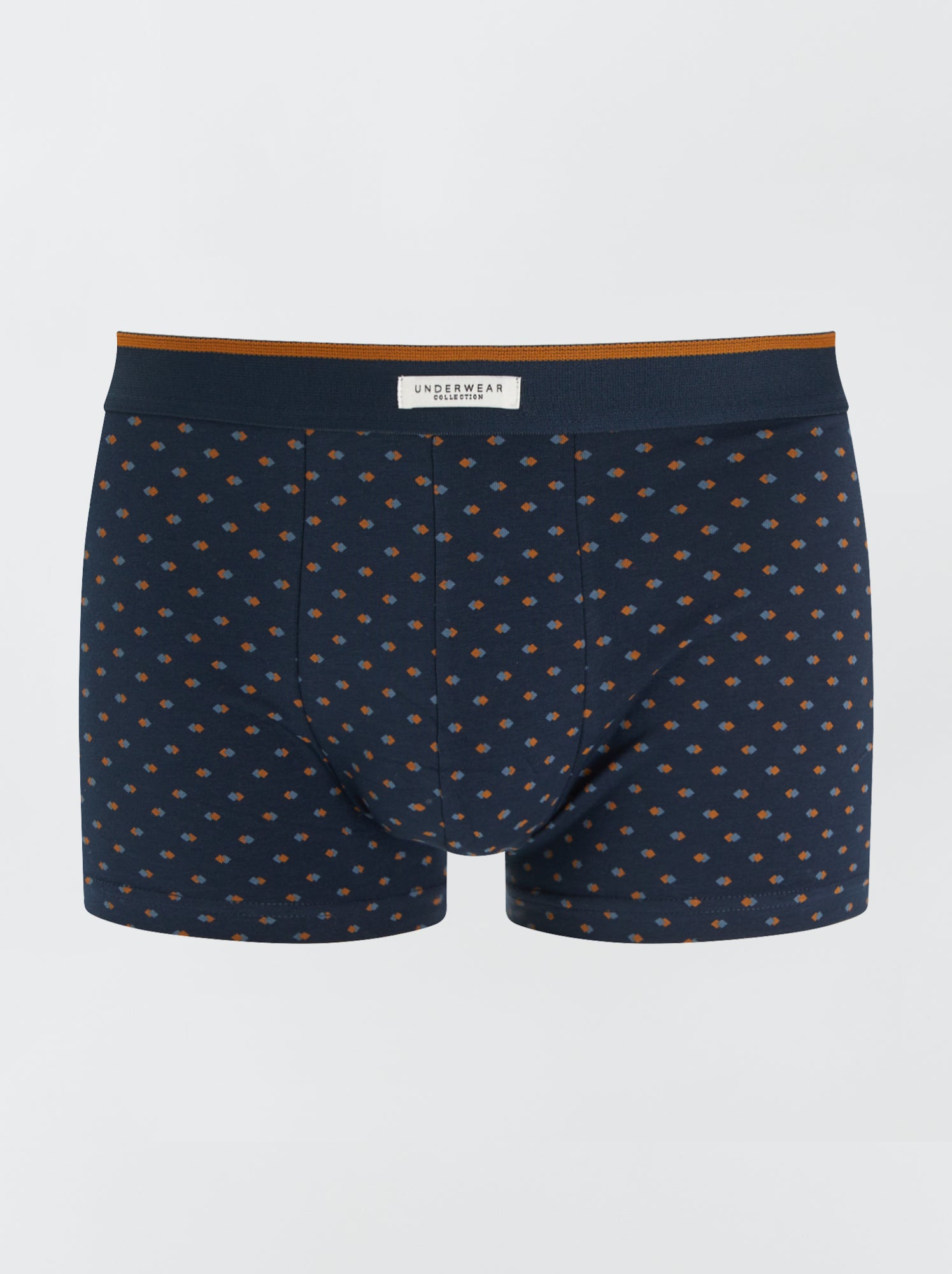 Lot 3 boxers stretch - Moutarde/marine