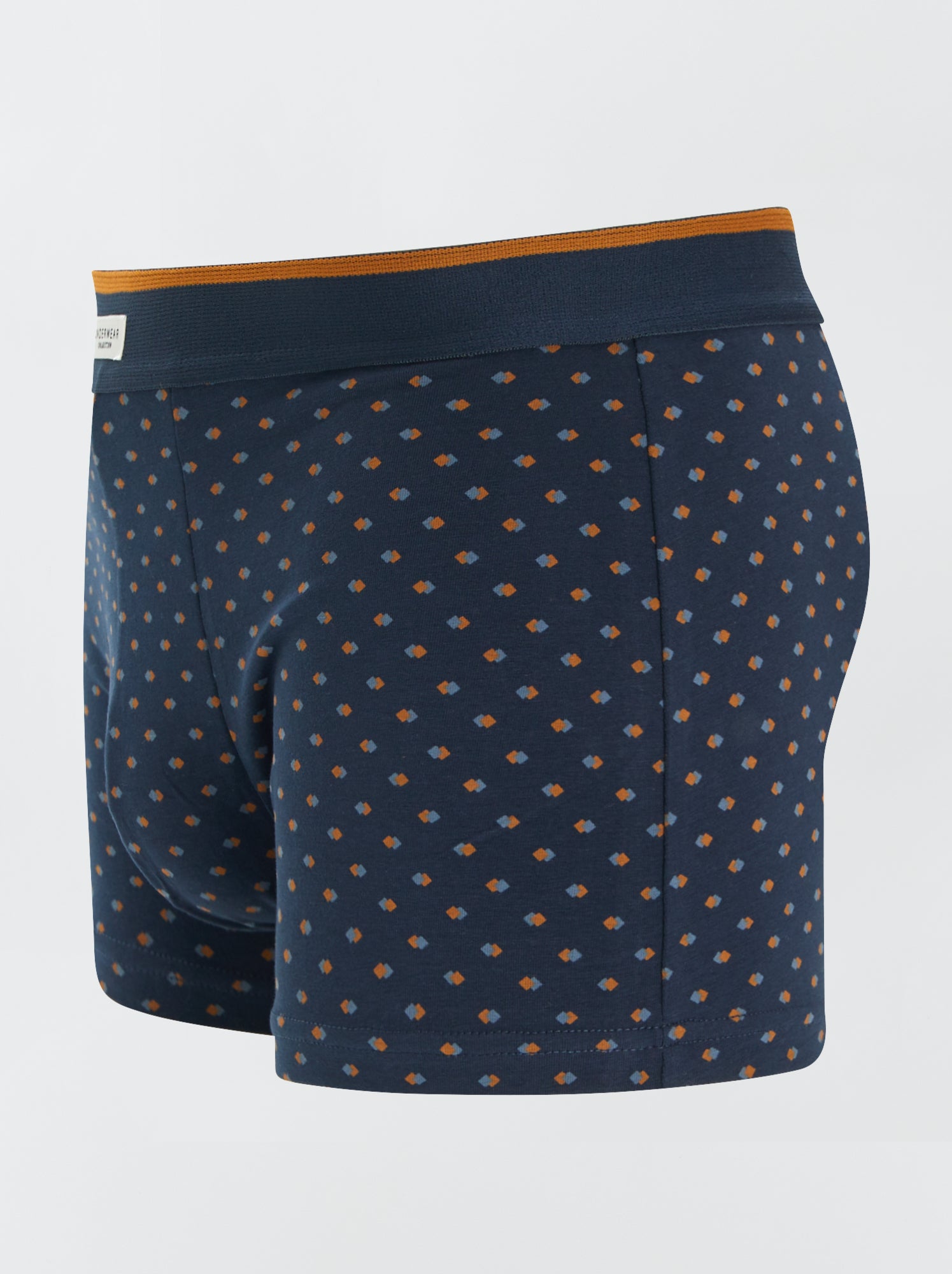 Lot 3 boxers stretch - Moutarde/marine