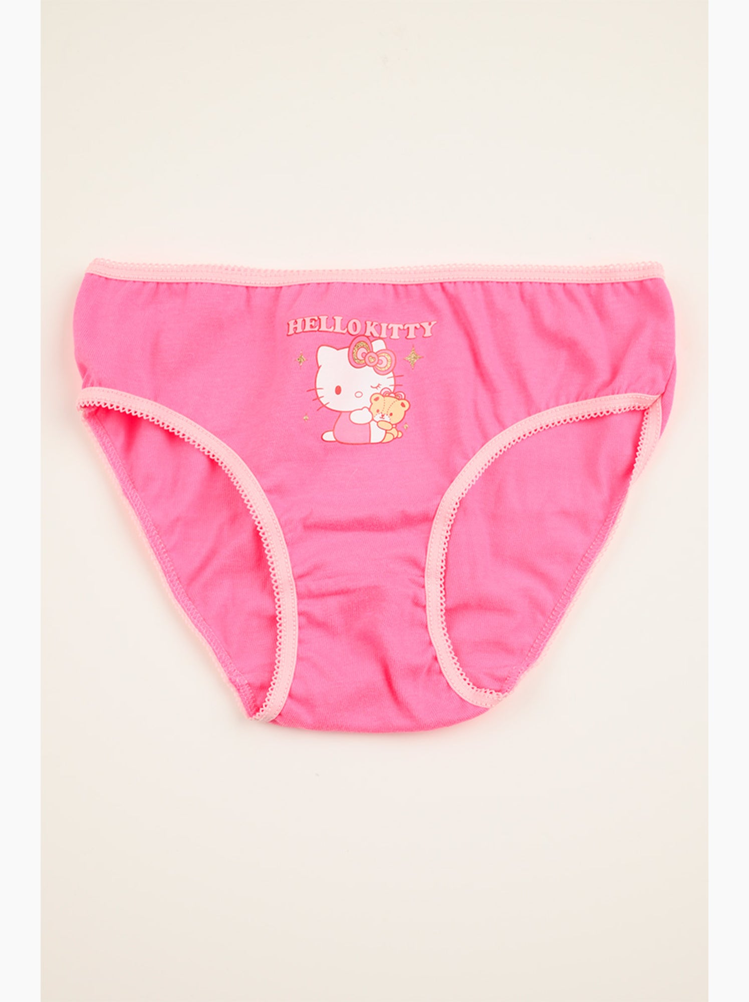 Lot 3 culottes hello kitty multicolore | licence officielle - Blanc Rose Blanc