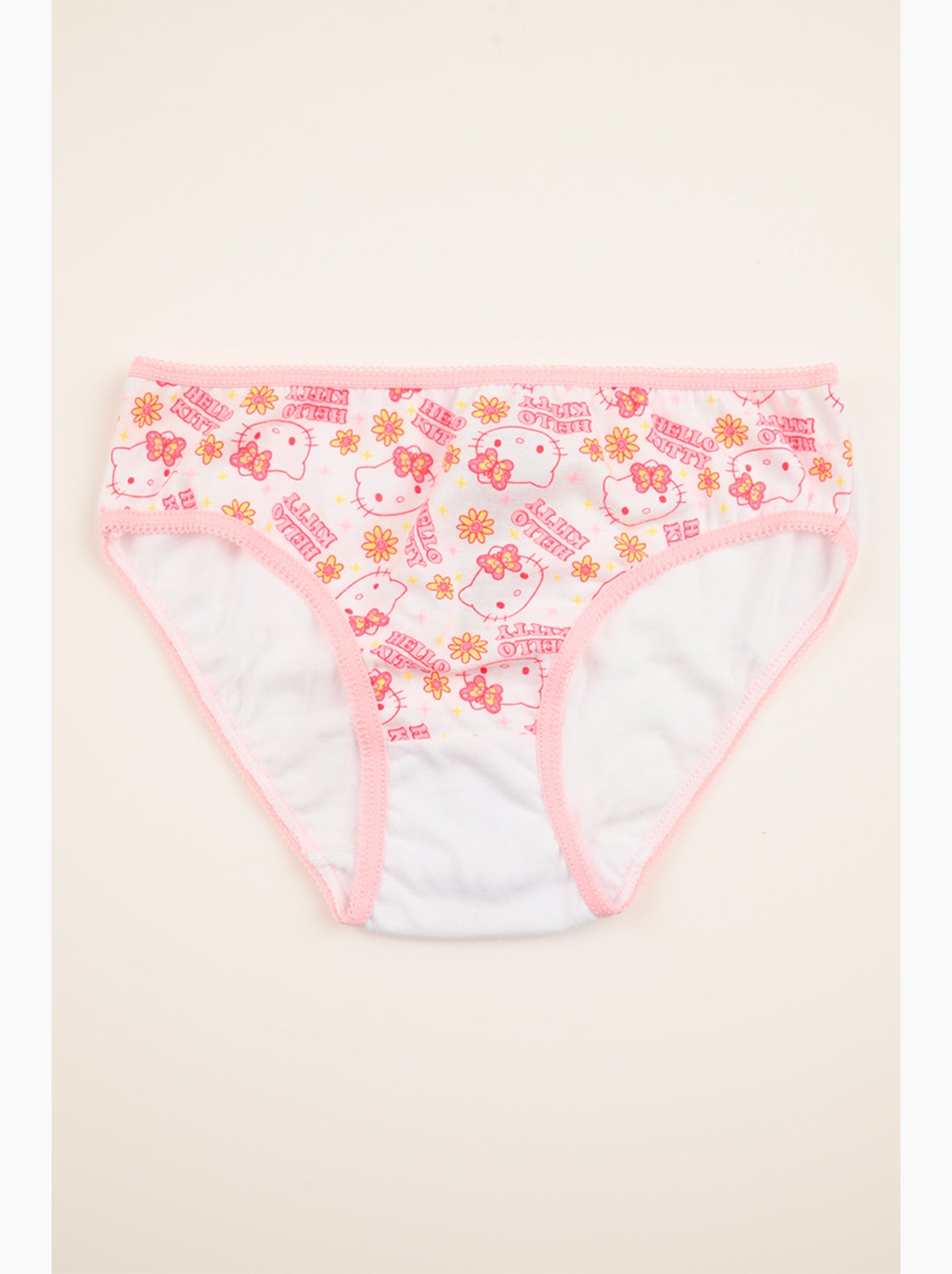 Lot 3 culottes hello kitty multicolore | licence officielle - Blanc Rose Blanc