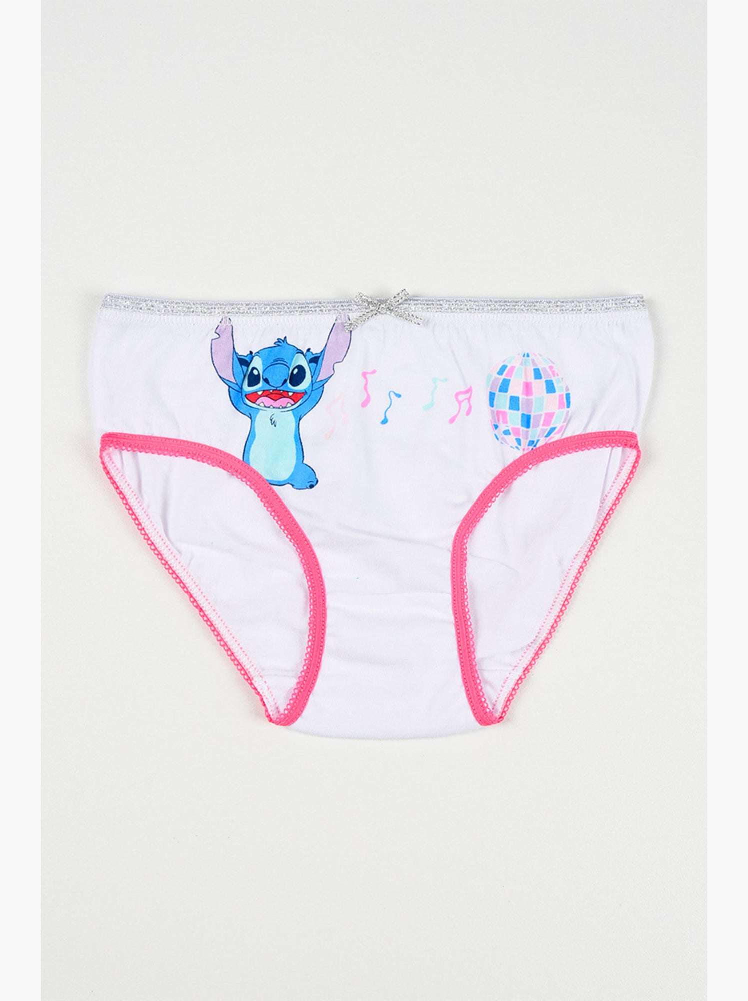 Lot 3 culottes lilo & stitch multicolore | licence officielle - Blanc Rose Blanc