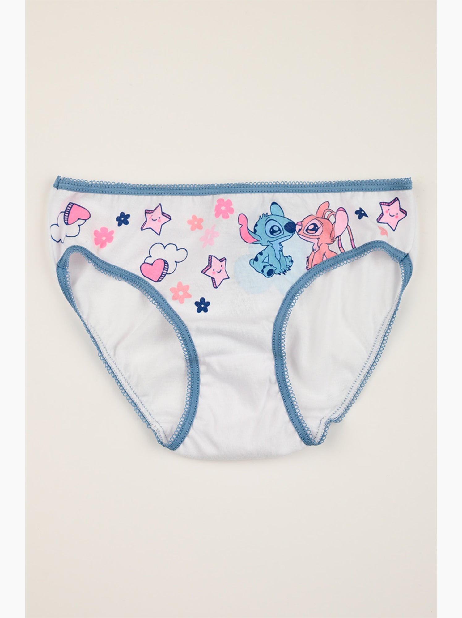 Lot 3 culottes lilo & stitch multicolore | licence officielle - Blanc Violet clair Bleu