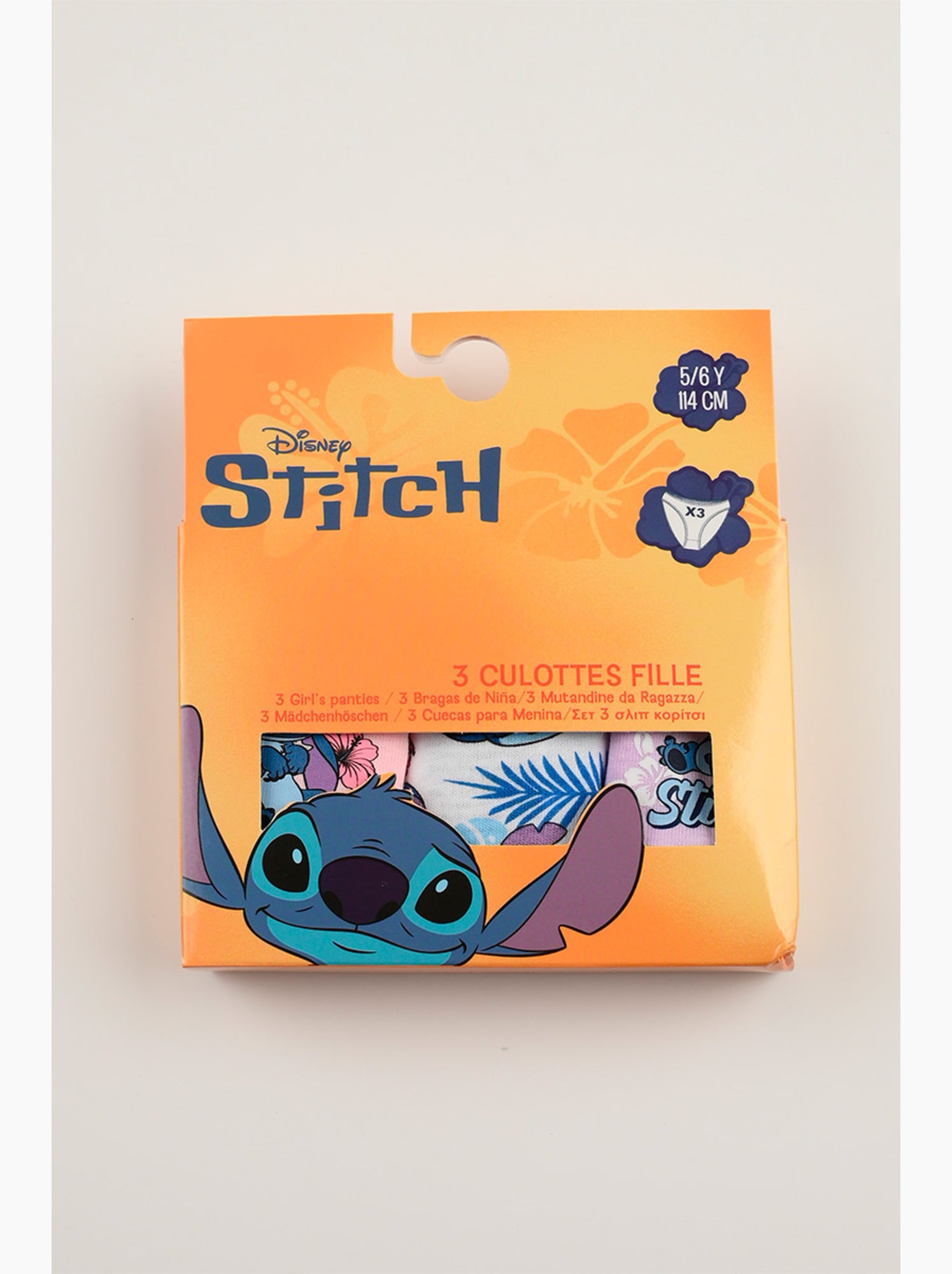Lot 3 culottes lilo & stitch multicolore | licence officielle - Violet/Rose