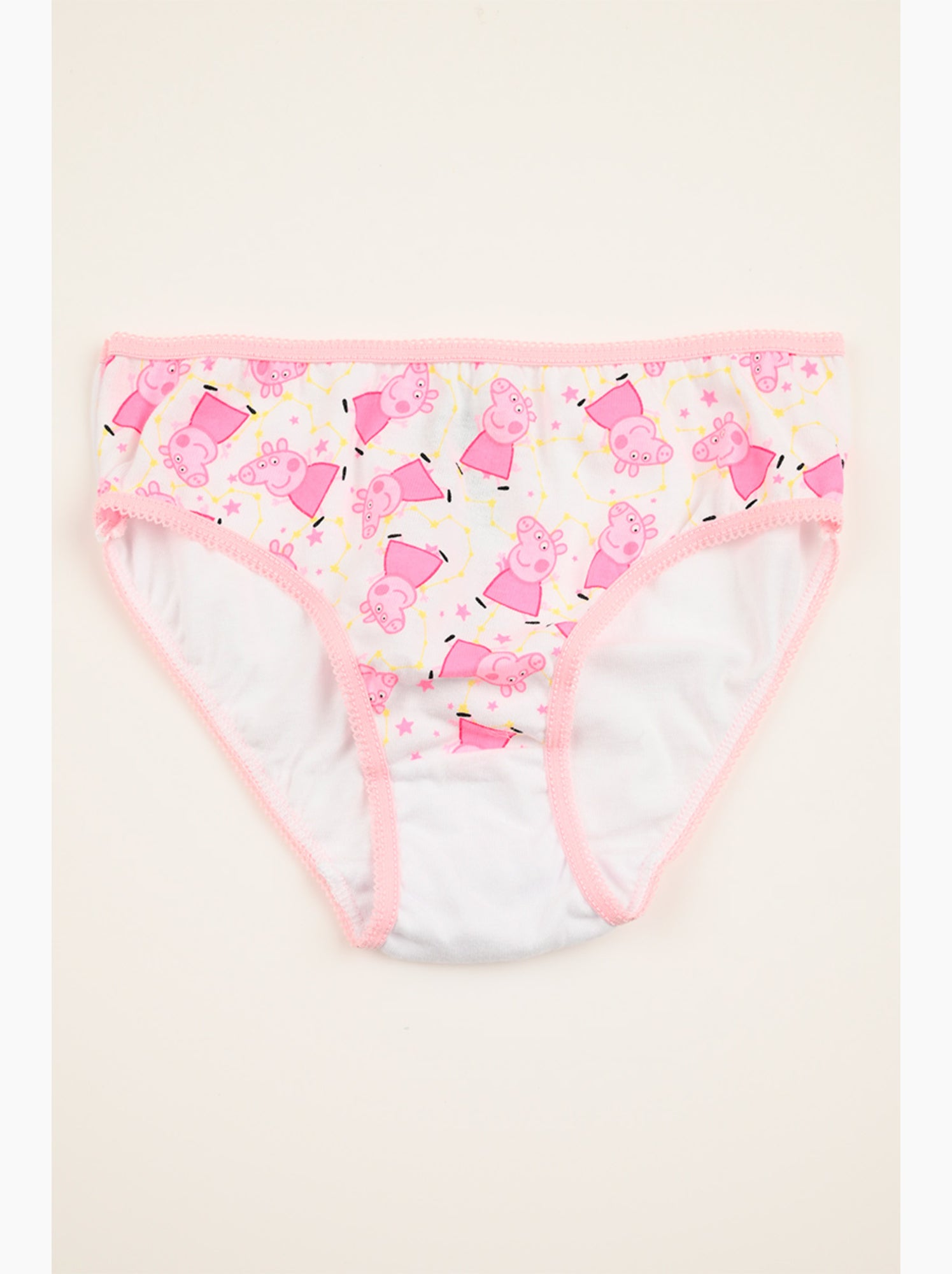 Lot 3 culottes peppa pig multicolore | licence officielle - Blanc Rose Blanc