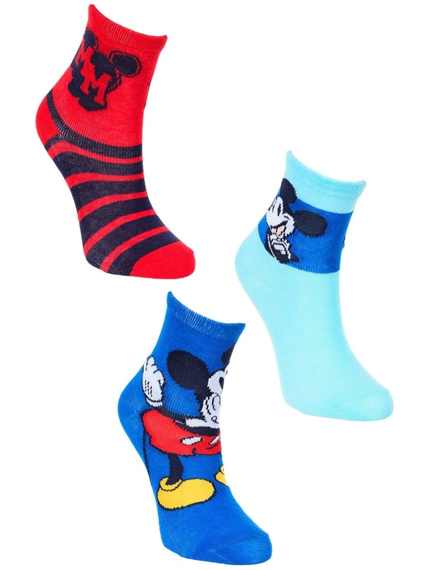 Lot 3 paires de chaussettes mickey mouse| licence officielle - Multicolore