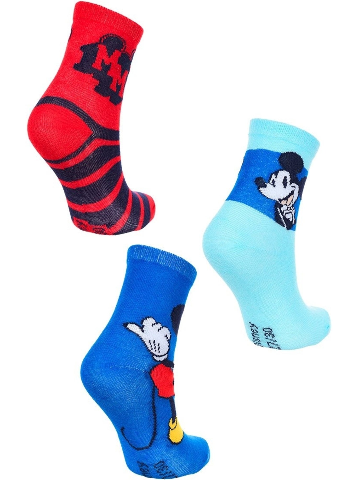 Lot 3 paires de chaussettes mickey mouse| licence officielle - Multicolore