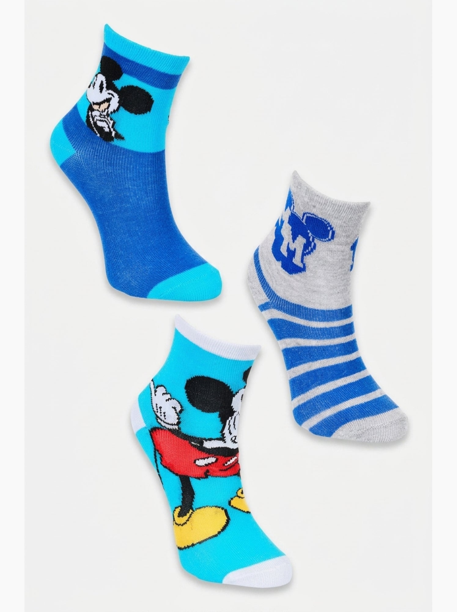 Lot 3 paires de chaussettes mickey mouse| licence officielle - Multicolore