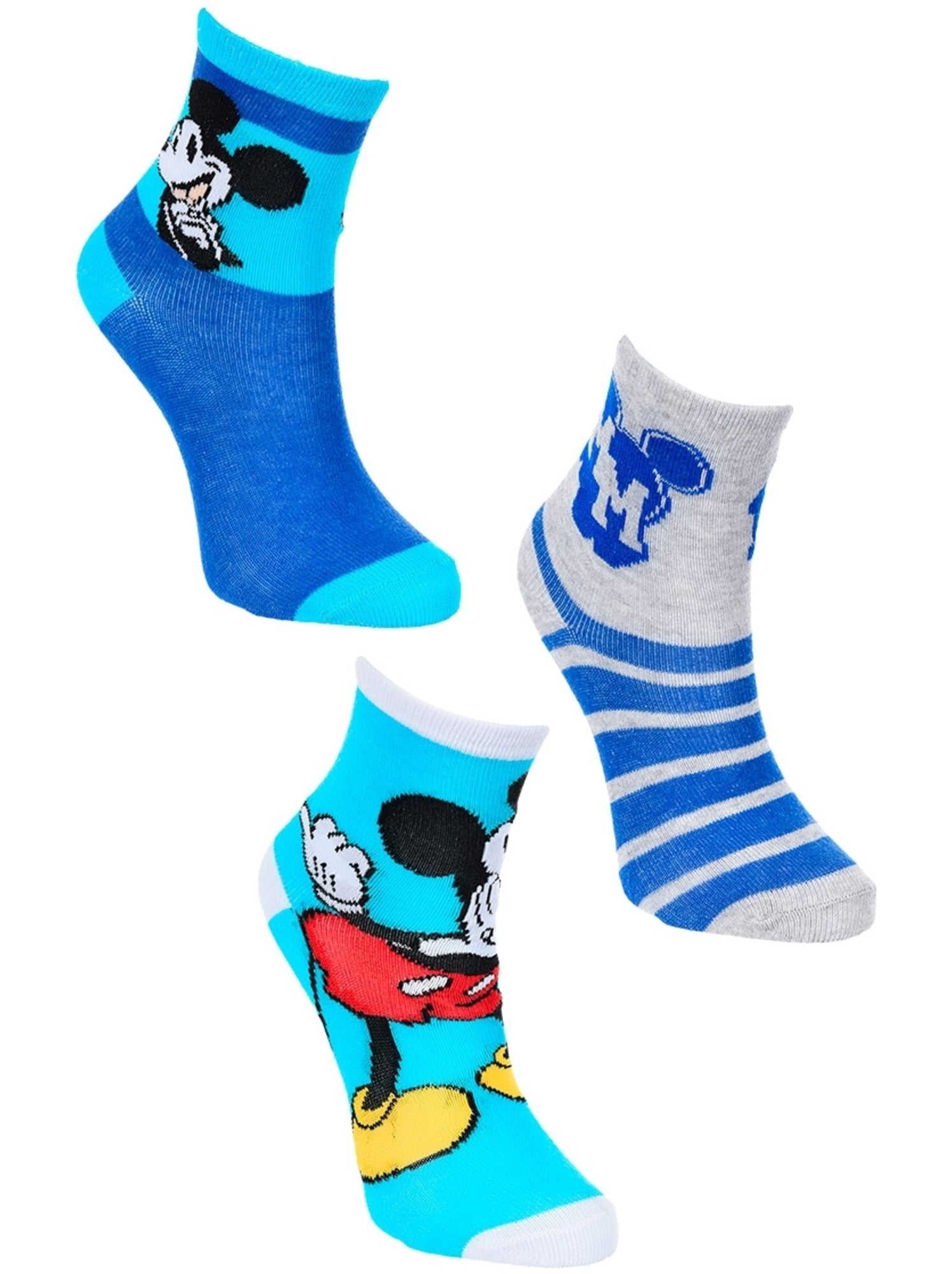 Lot 3 paires de chaussettes mickey mouse| licence officielle - Multicolore