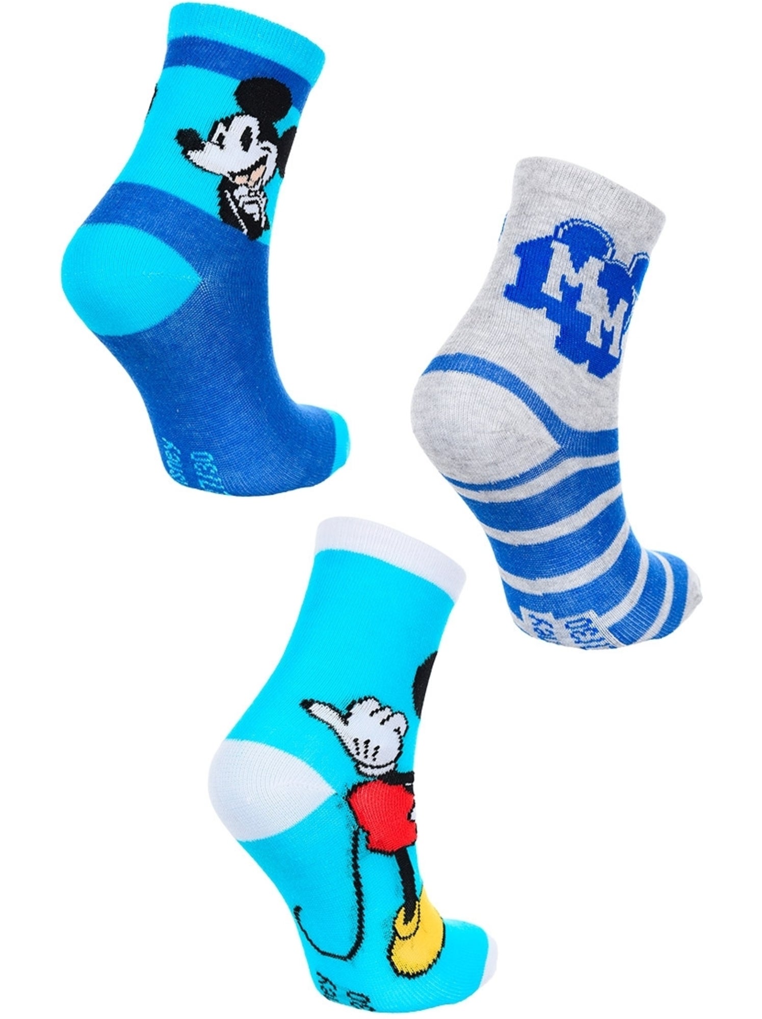Lot 3 paires de chaussettes mickey mouse| licence officielle - Multicolore