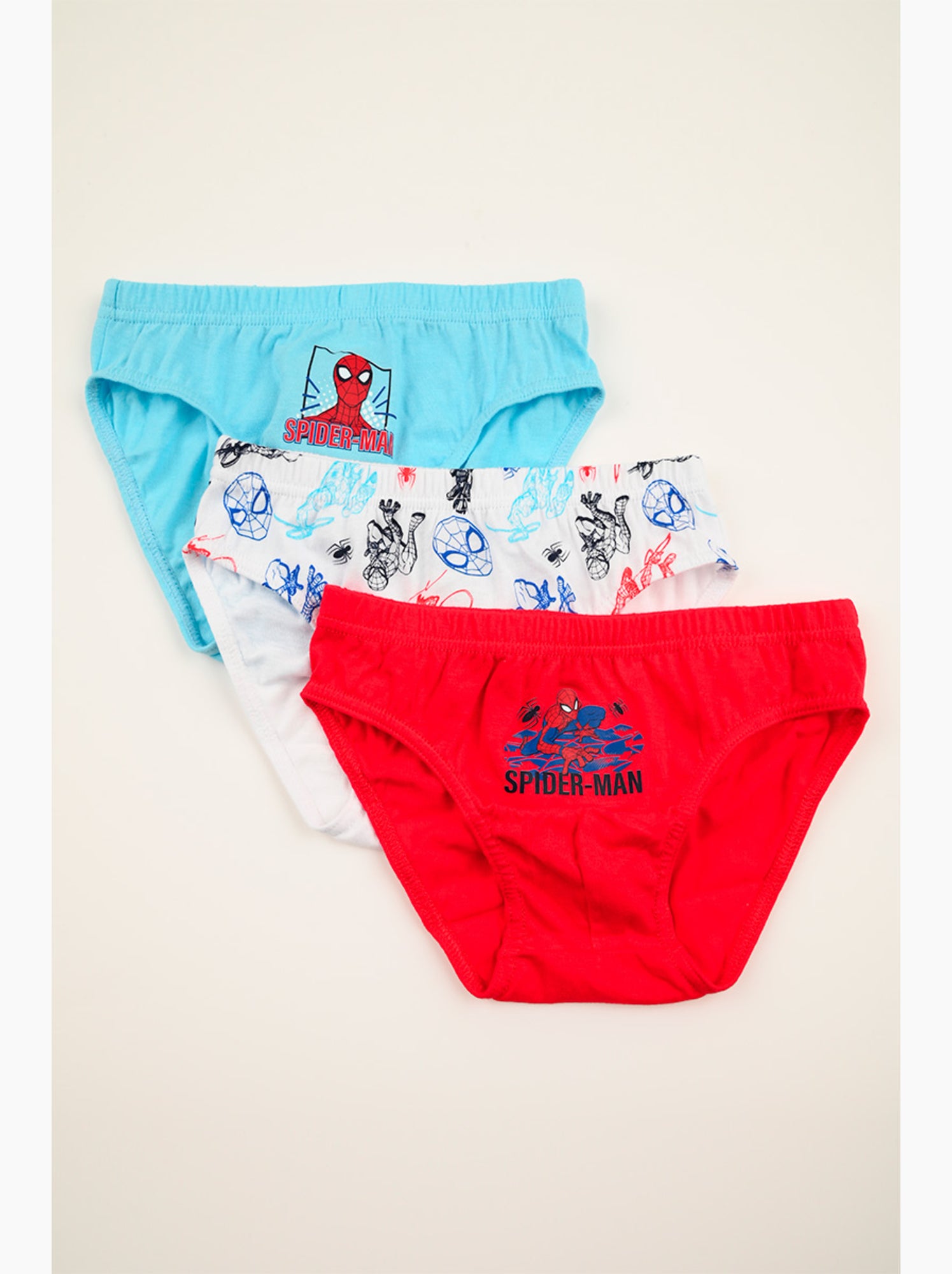 Lot 3 slips spider-man multicolore| licence officielle - Rouge/Bleu/Jaune