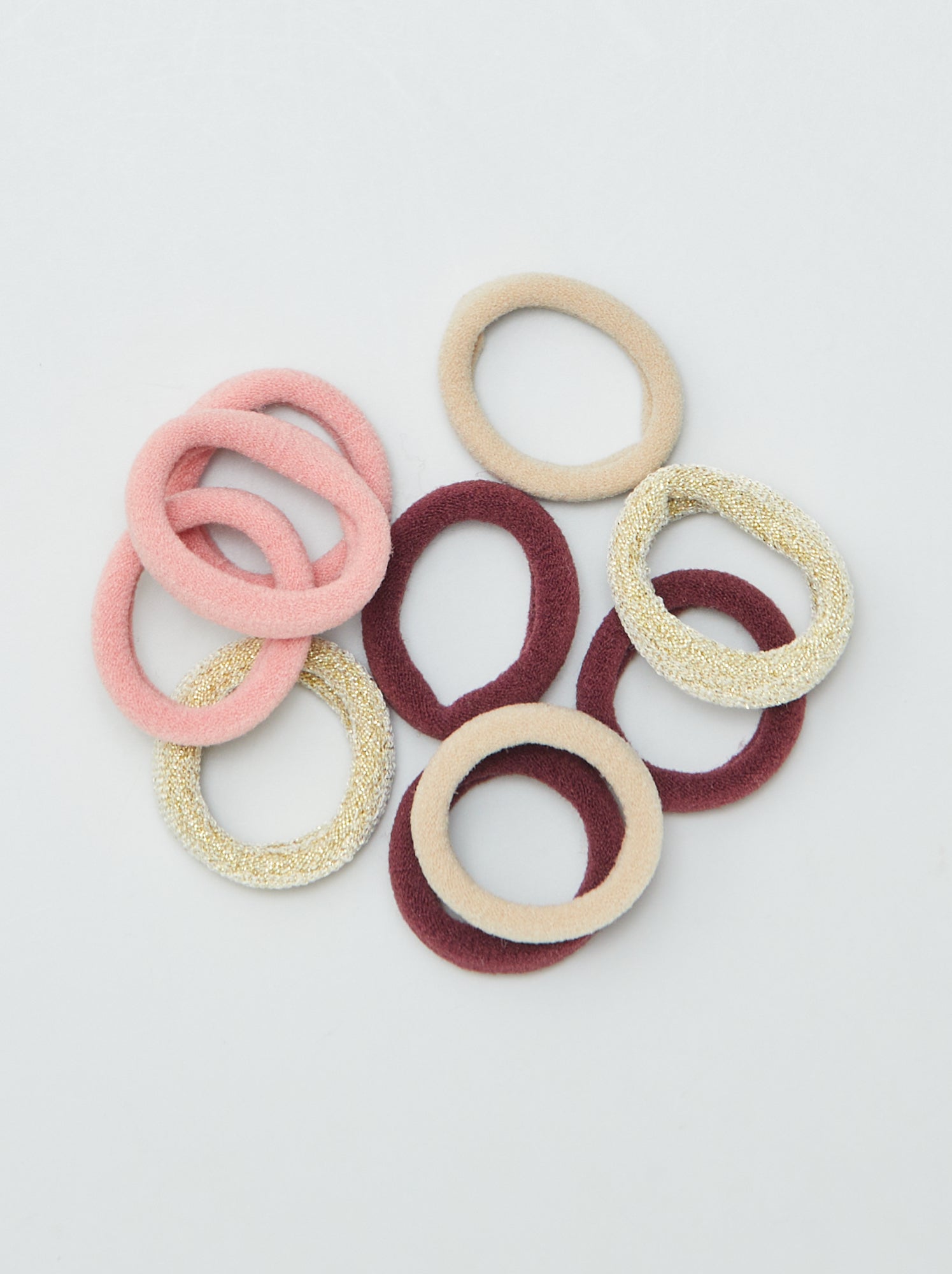 Lot de 10 élastiques mousse - Rose