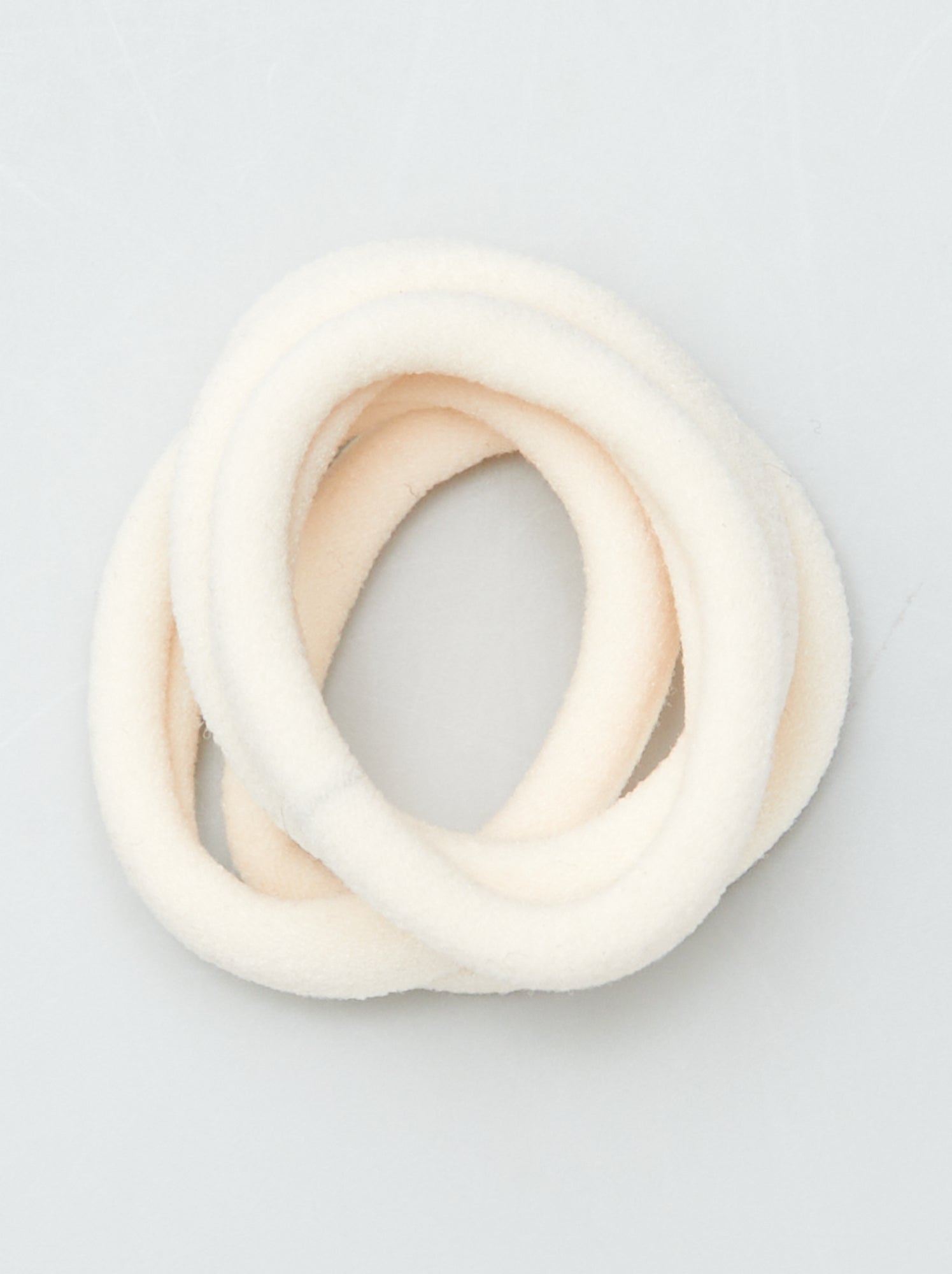 Lot de 10 élastiques pour cheveux - BEIGE