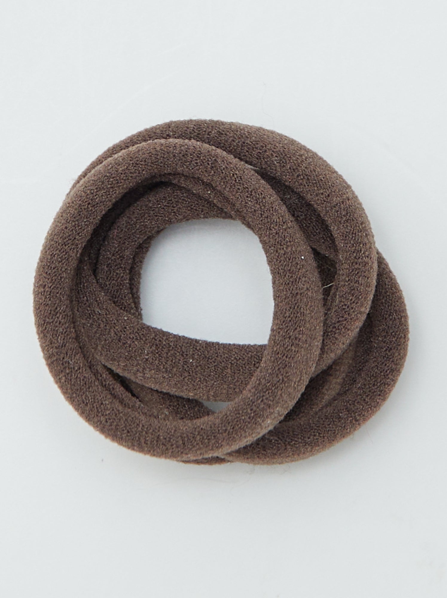 Lot de 10 élastiques pour cheveux - MARRON