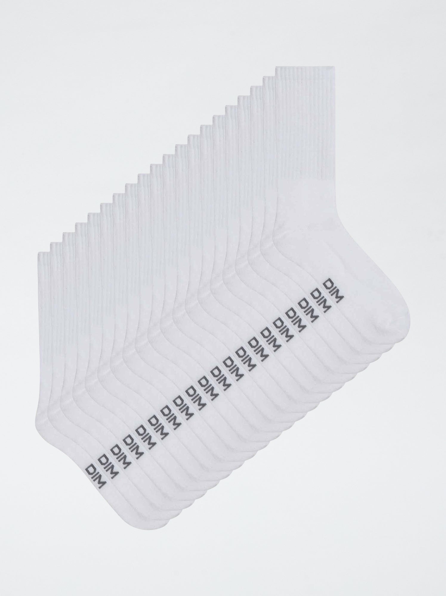 Lot de 10 paires de chaussettes 'Dim' - Blanc