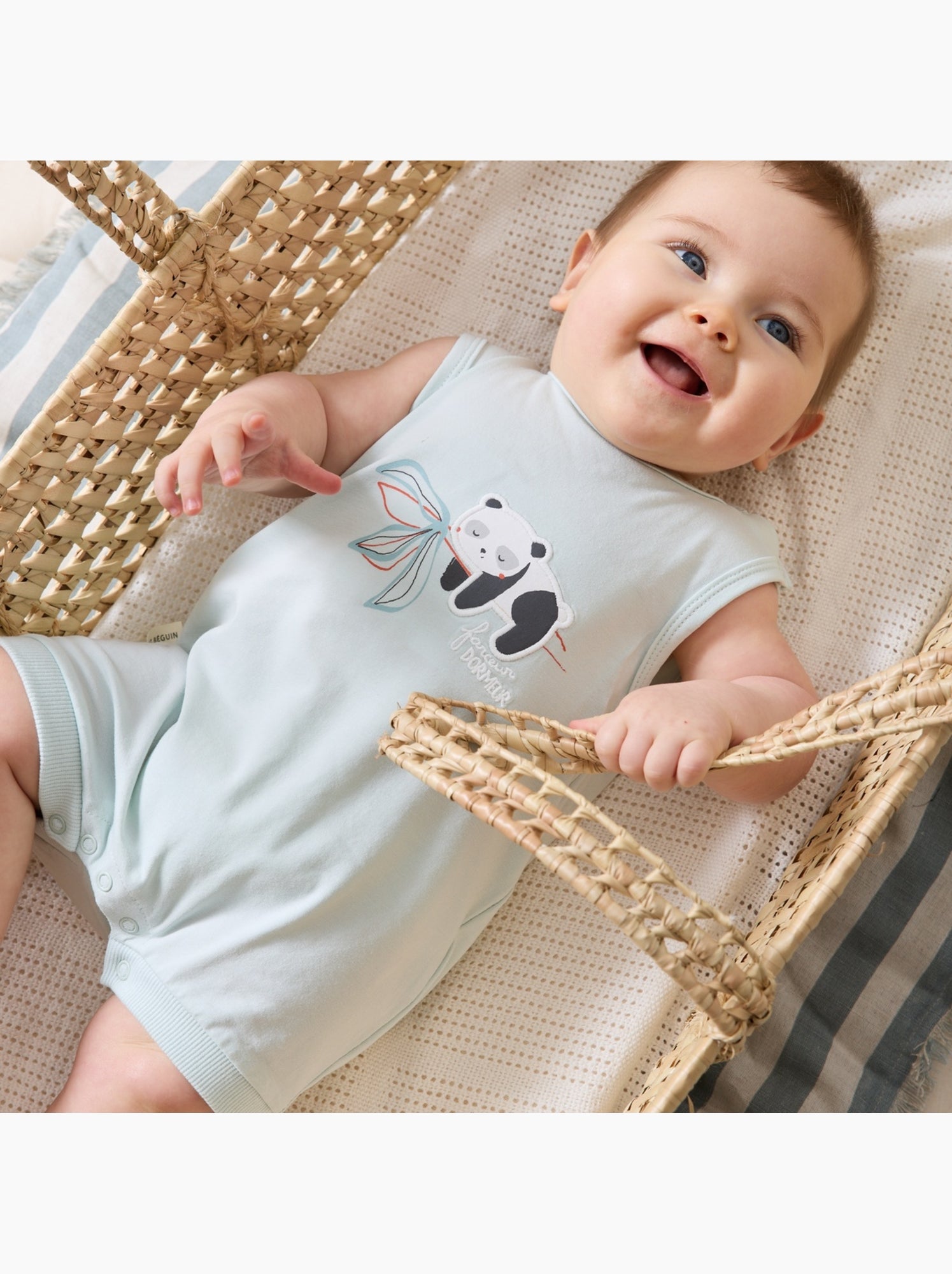 Lot de 2 barboteuses bébé bento - Vert