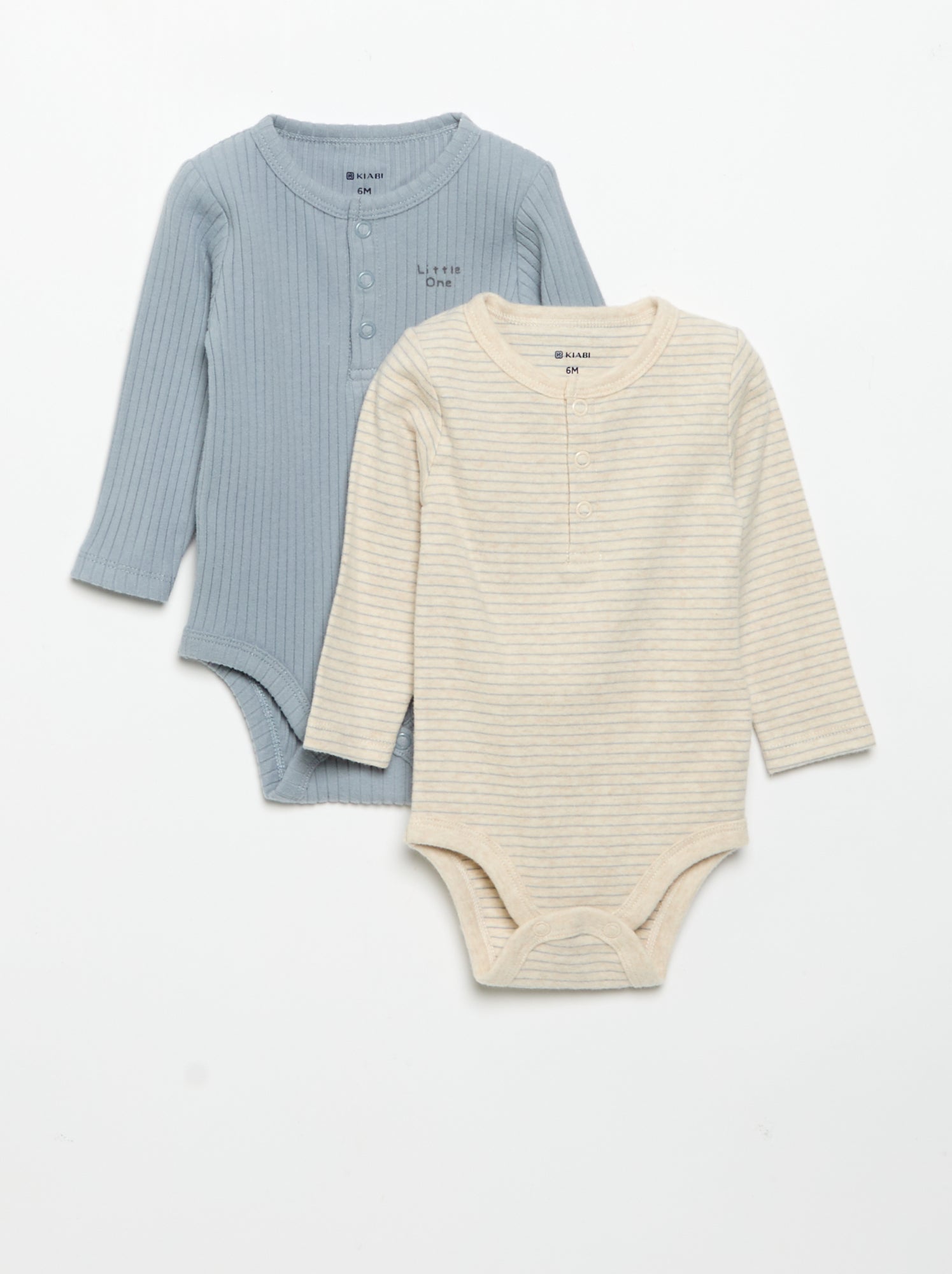 Lot de 2 bodies à manches longues - Beige (GHP03_1)