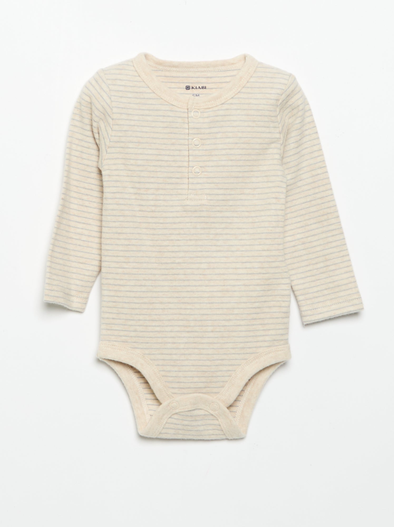 Lot de 2 bodies à manches longues - Beige (GHP03_1)