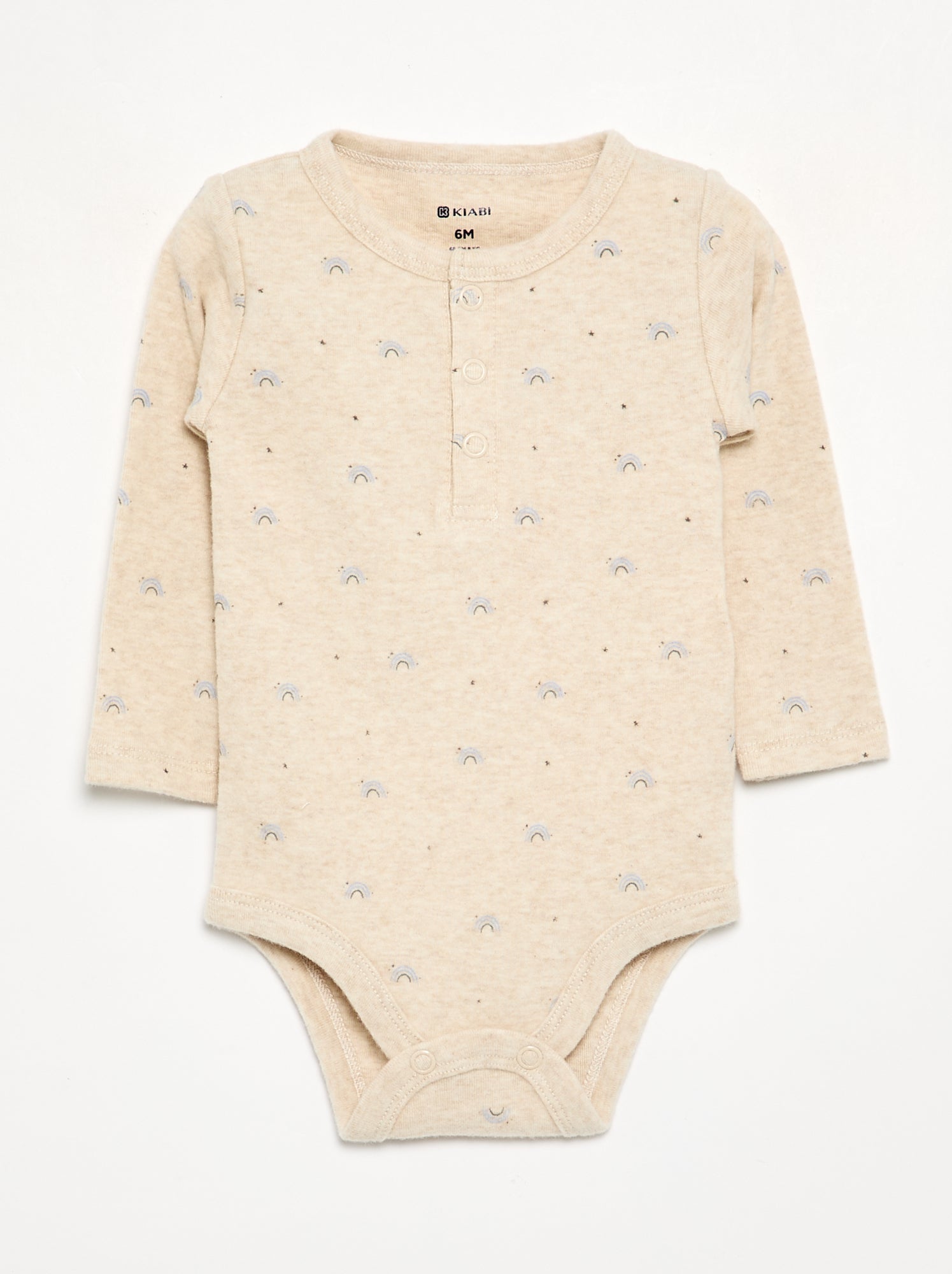 Lot de 2 bodies à manches longues - Beige (GHP03_2)