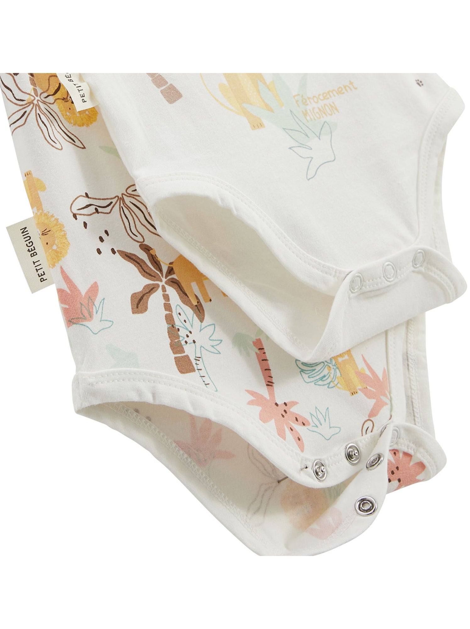 Lot de 2 bodies bébé manches courtes auguste - Jaune
